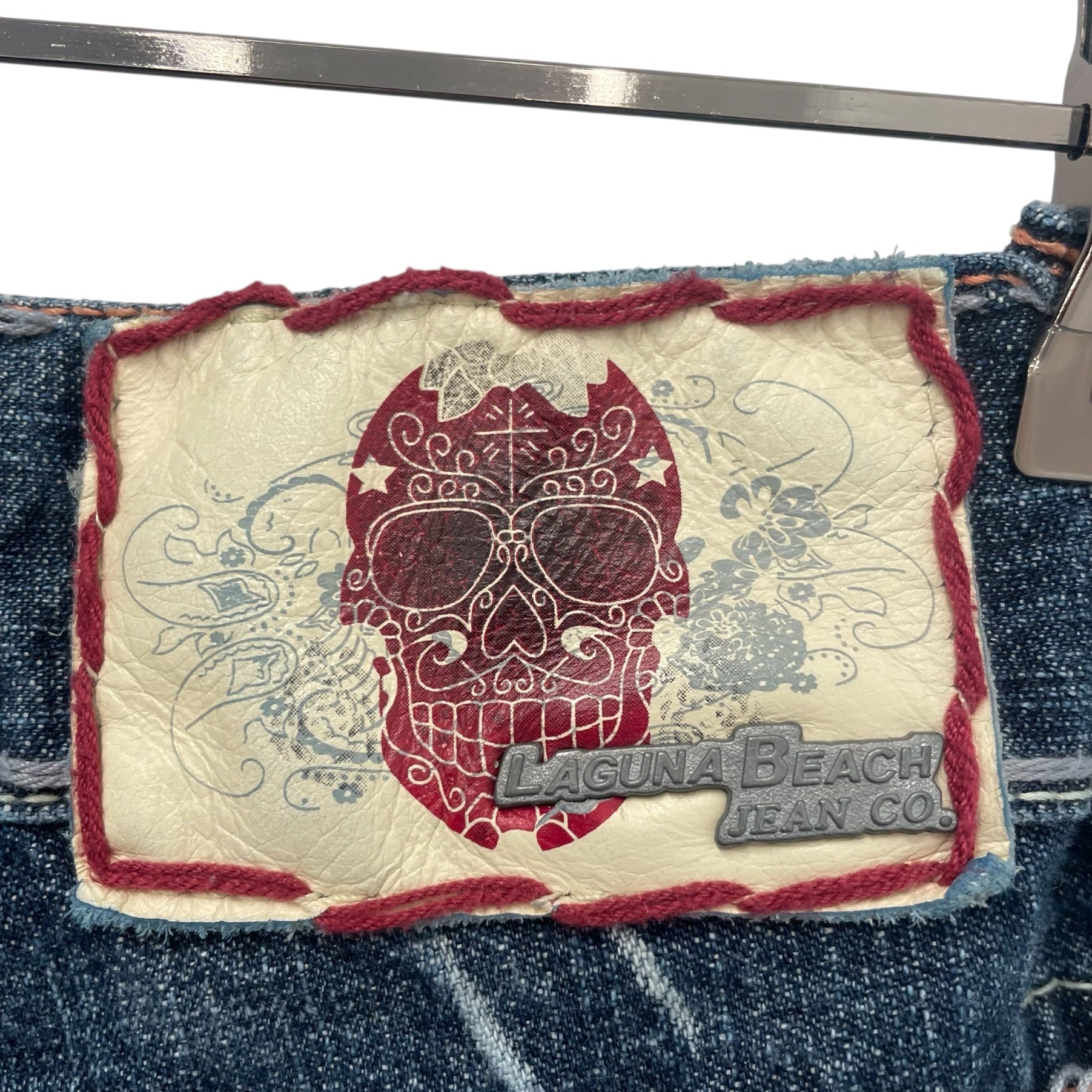 laguna beach/Straight Pants/32/Denim/IDG/studded cross pockets view 3