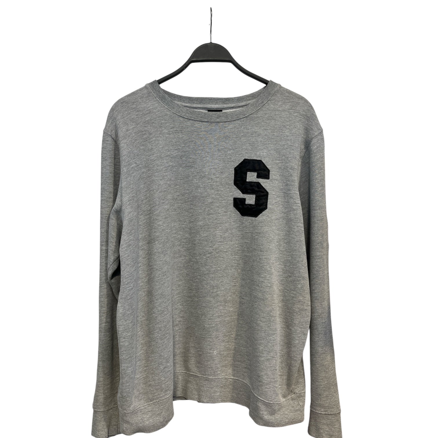 STUSSY/Sweater/XL/Cotton/GRY/Big S view 1