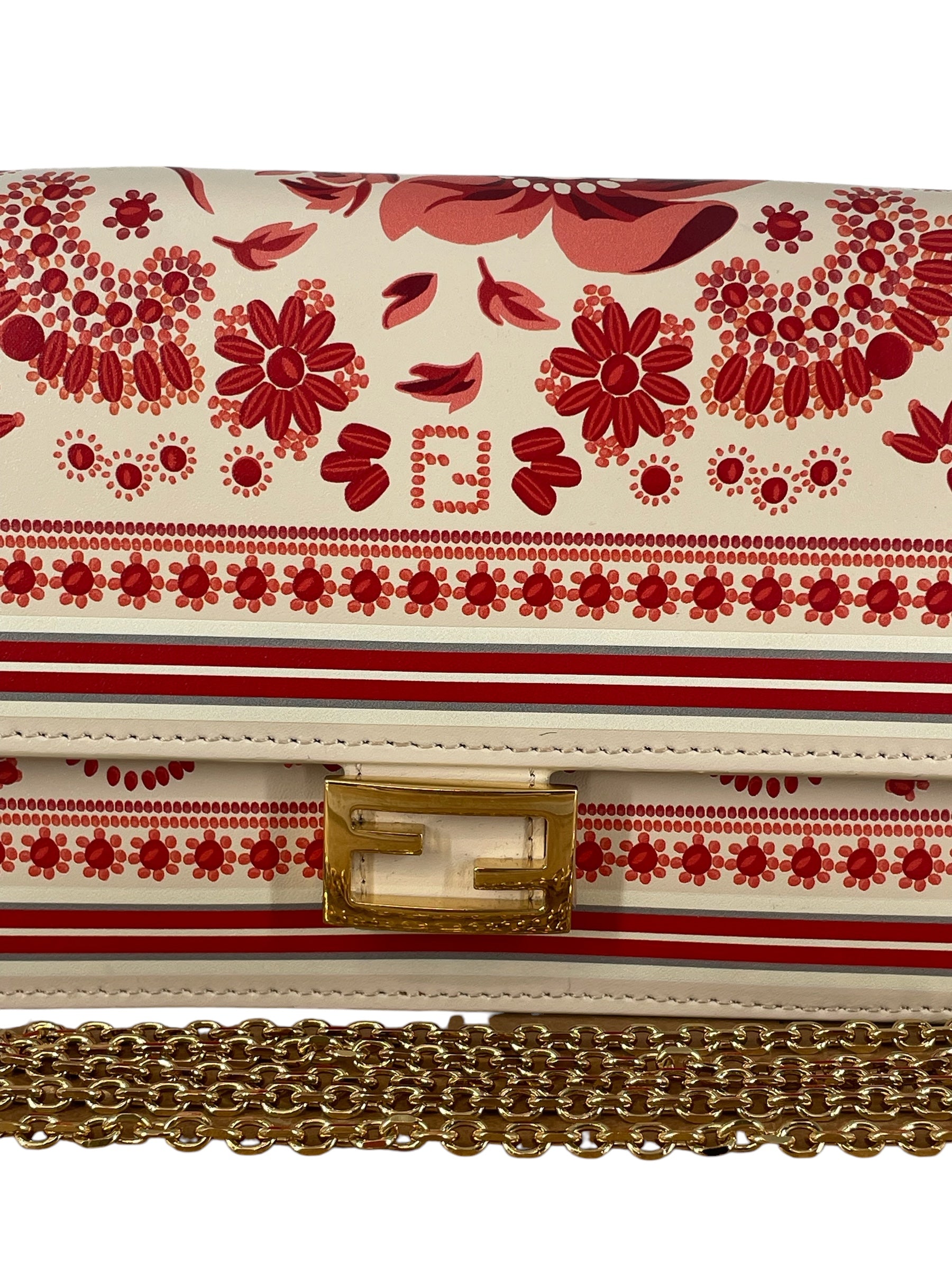FENDI/Bag/Floral Pattern/Leather/RED/FENDI CORAL BANDANA BAG view 5