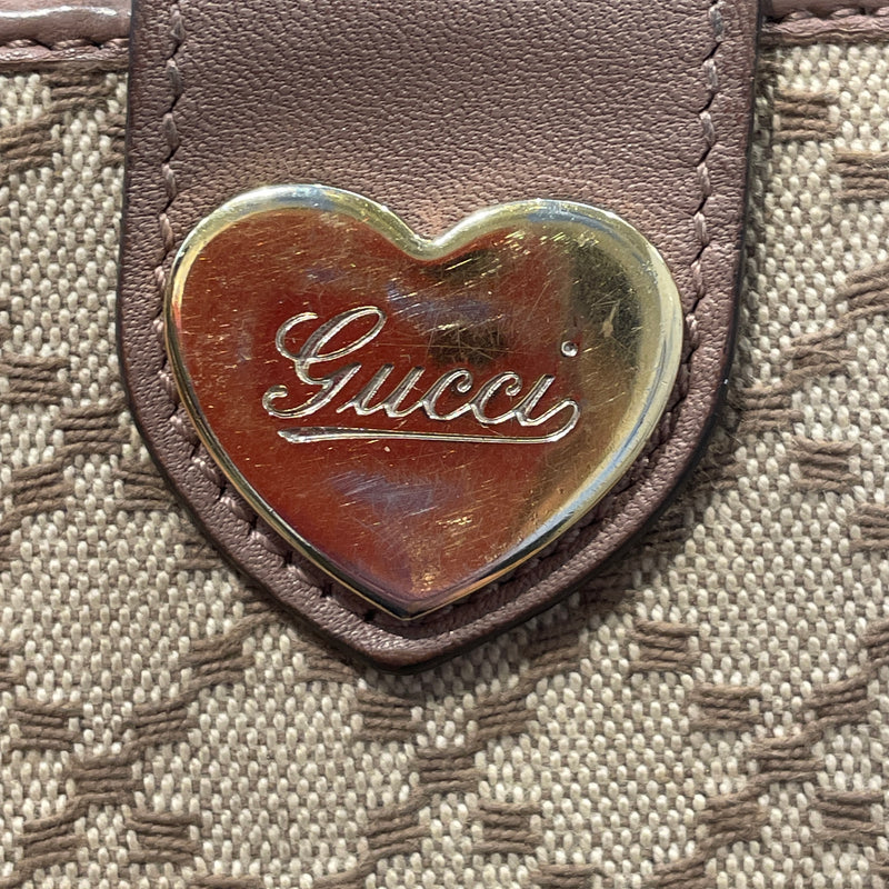 GUCCI/Long Wallet/BEG/GG CANVAS HEART CONTINENTAL
