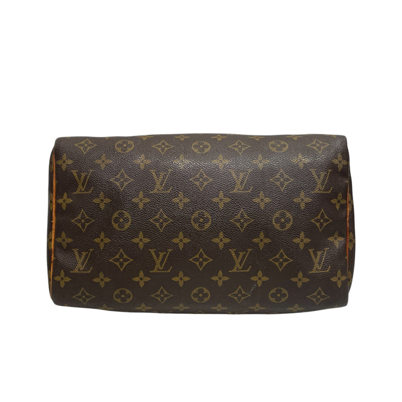 LOUIS VUITTON/Hand Bag/FREE/Monogram/Leather/BRW/Speedy 30