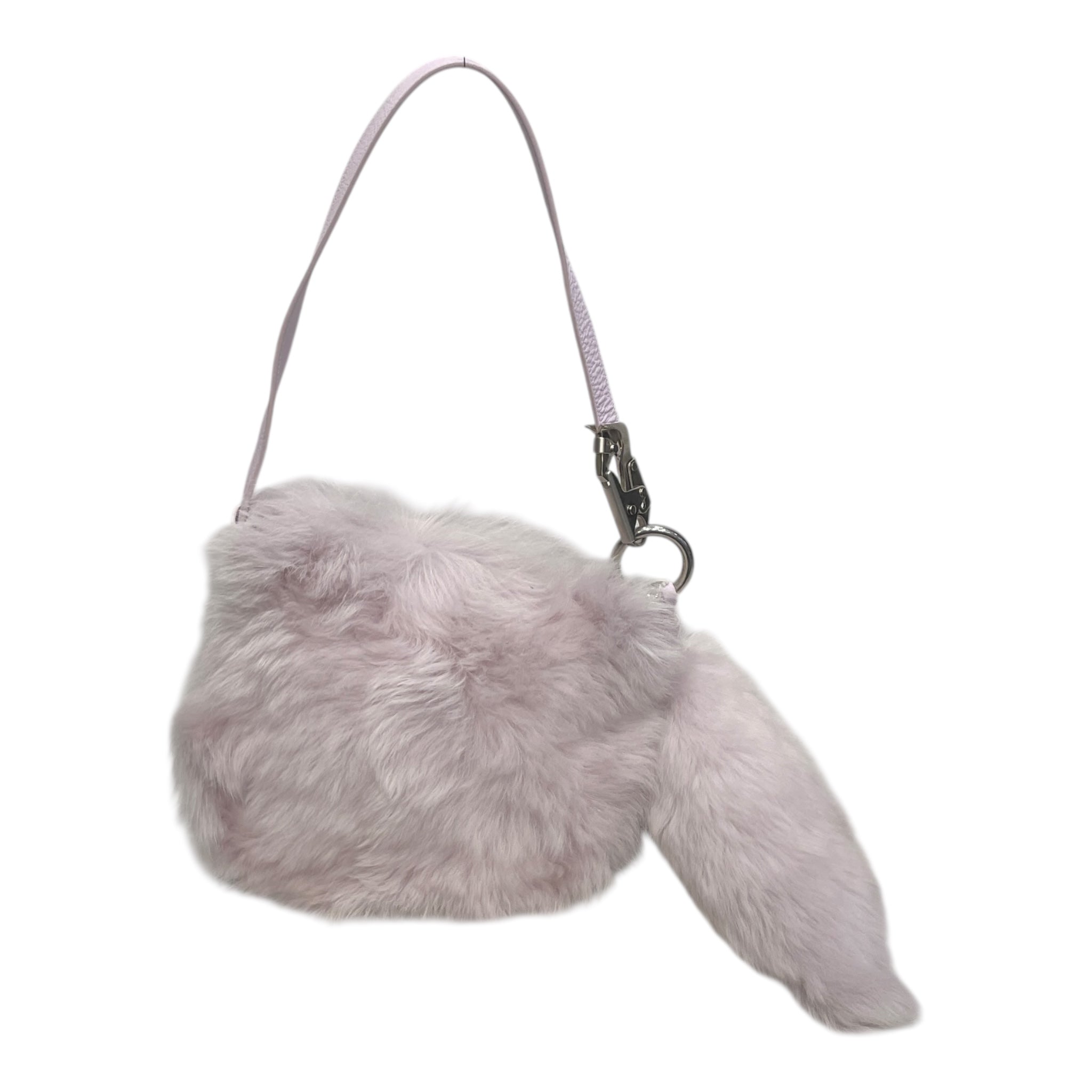 BURBERRY/Cross Body Bag/Fake Fur/PNK/FAUX FUR BAG WITH TAIL view 1
