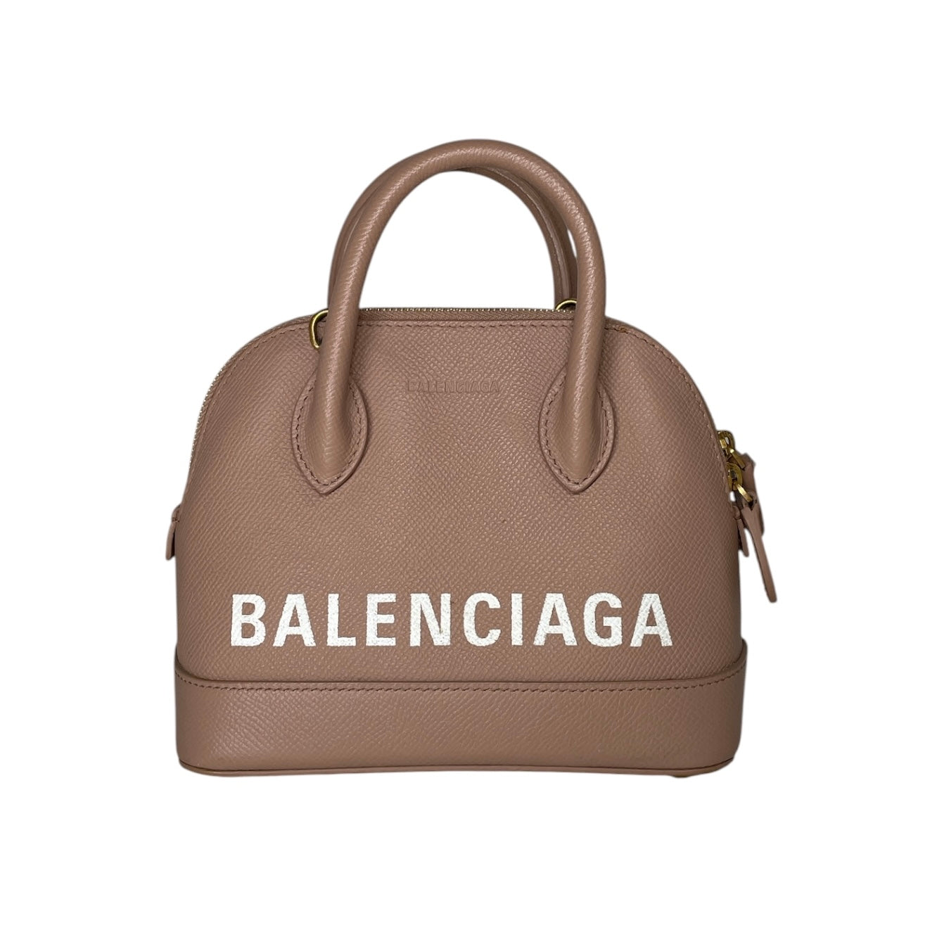 BALENCIAGA/Bag/Leather/PNK/BEIGE-PNK/WHT LOGO/DOME SHAPE view 2