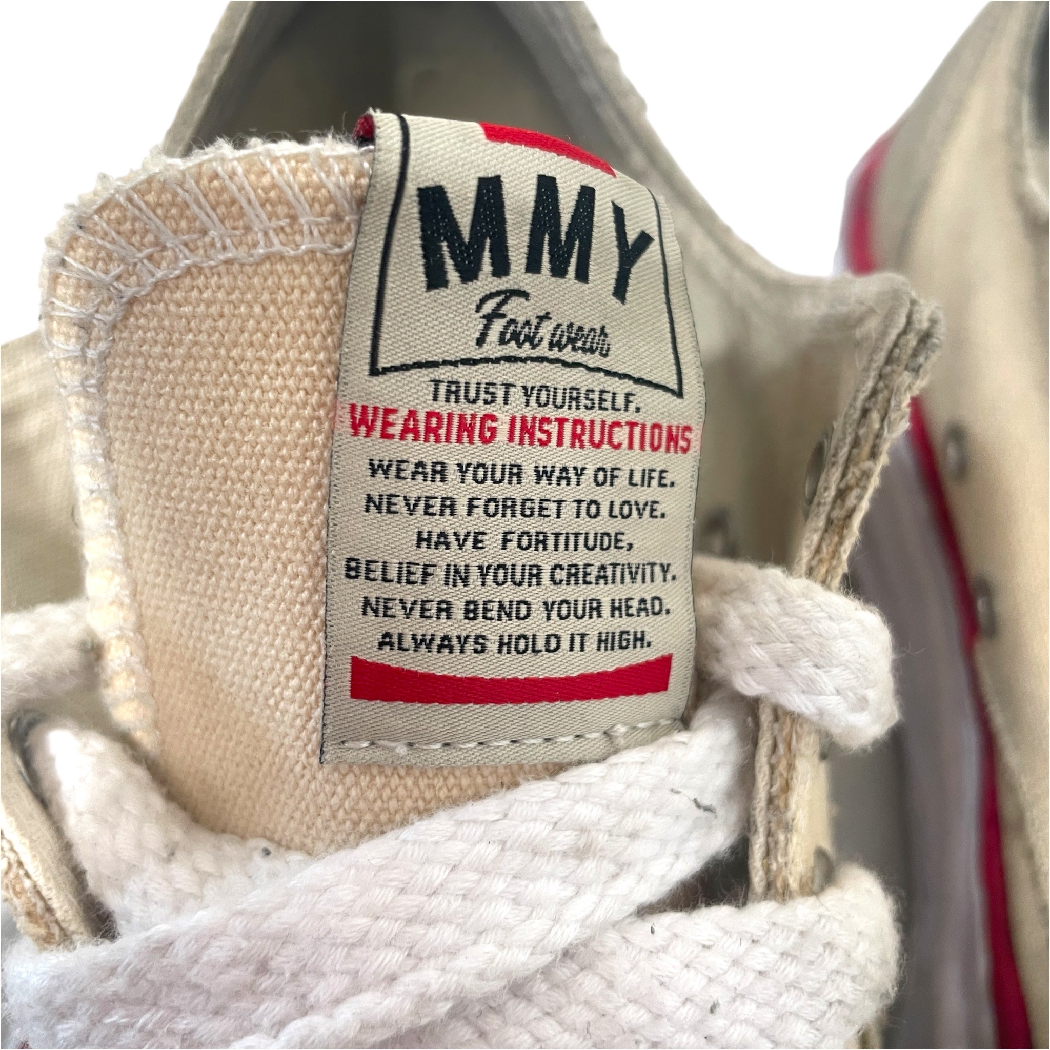 MIHARA YASUHIRO/Low-Sneakers/EU 41/Cotton/CRM/ view 5