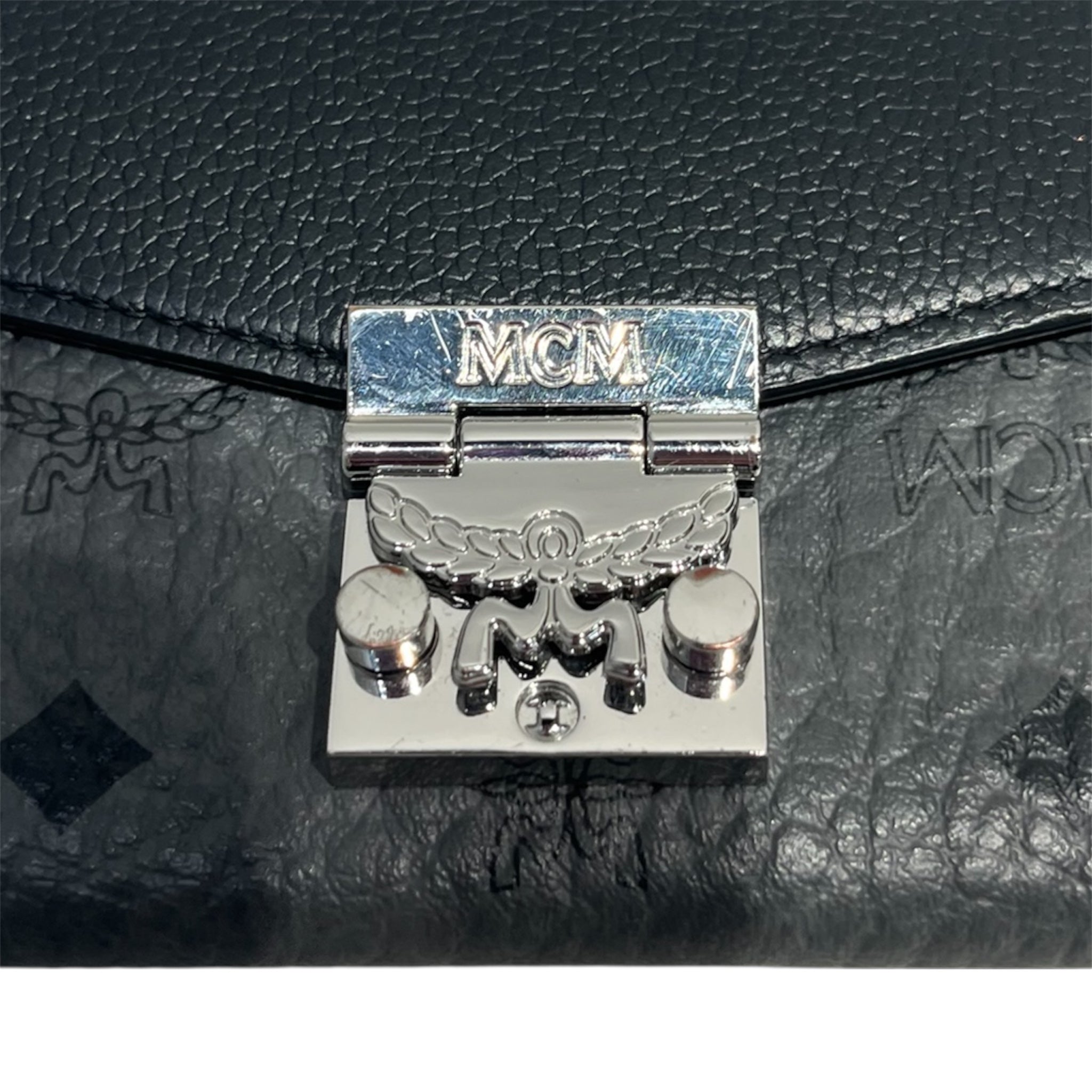 MCM/Clutch Bag/Leather/GRY/ view 3