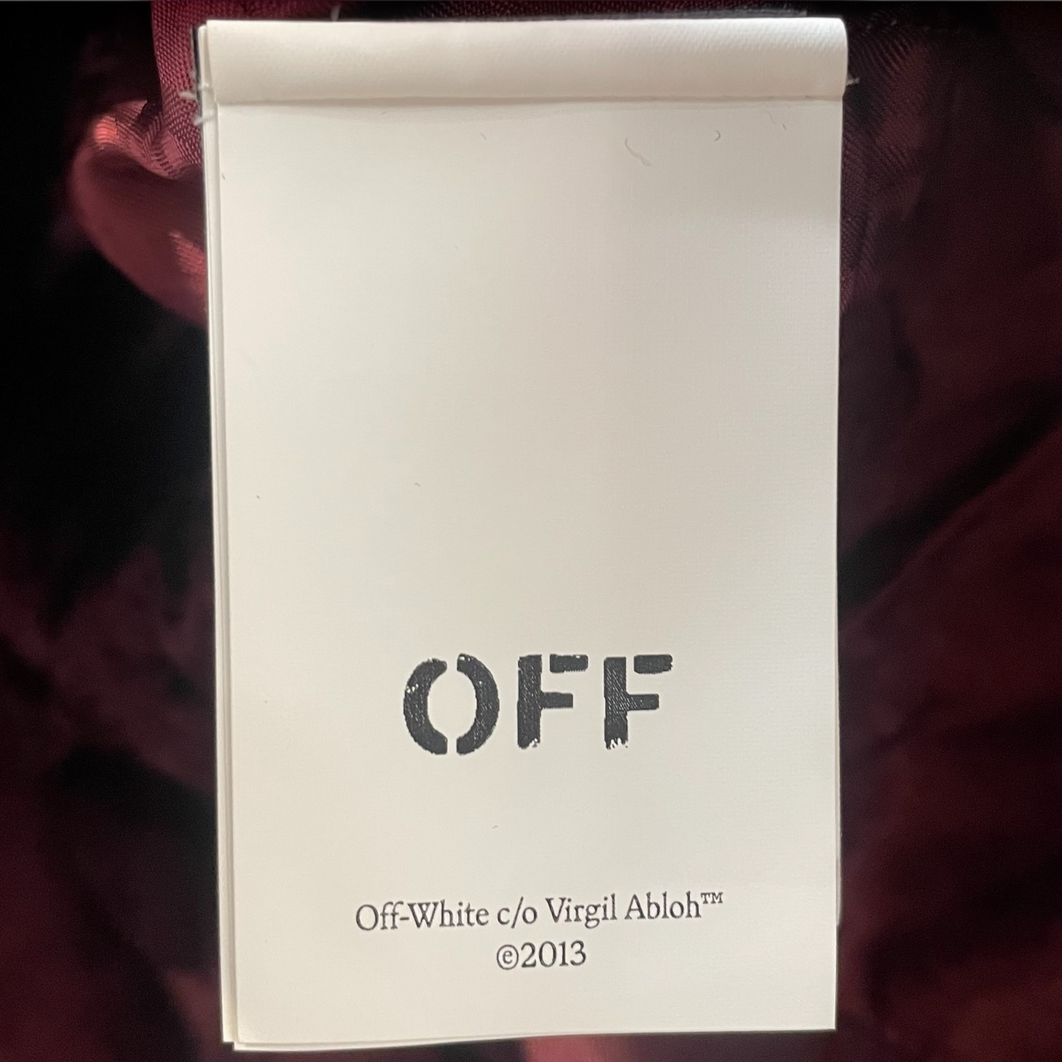 OFF-WHITE/Skirt/36/Cotton/BRD/cargo mid burgundy skirt view 4