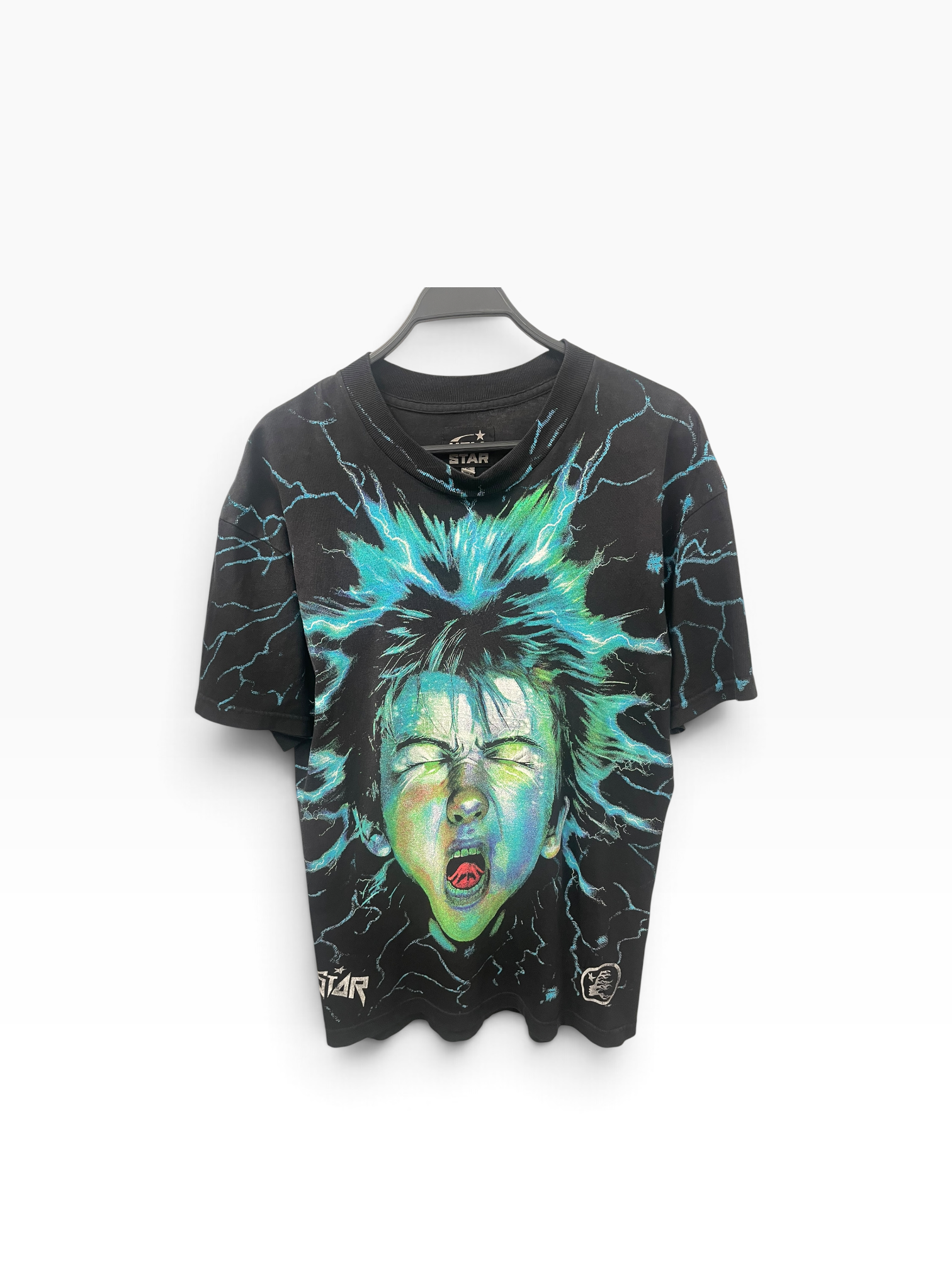HELLSTAR/T-Shirt/S/Cotton/BLK/Graphic/HELLSTAR SCREAMER T SHIRT view 1