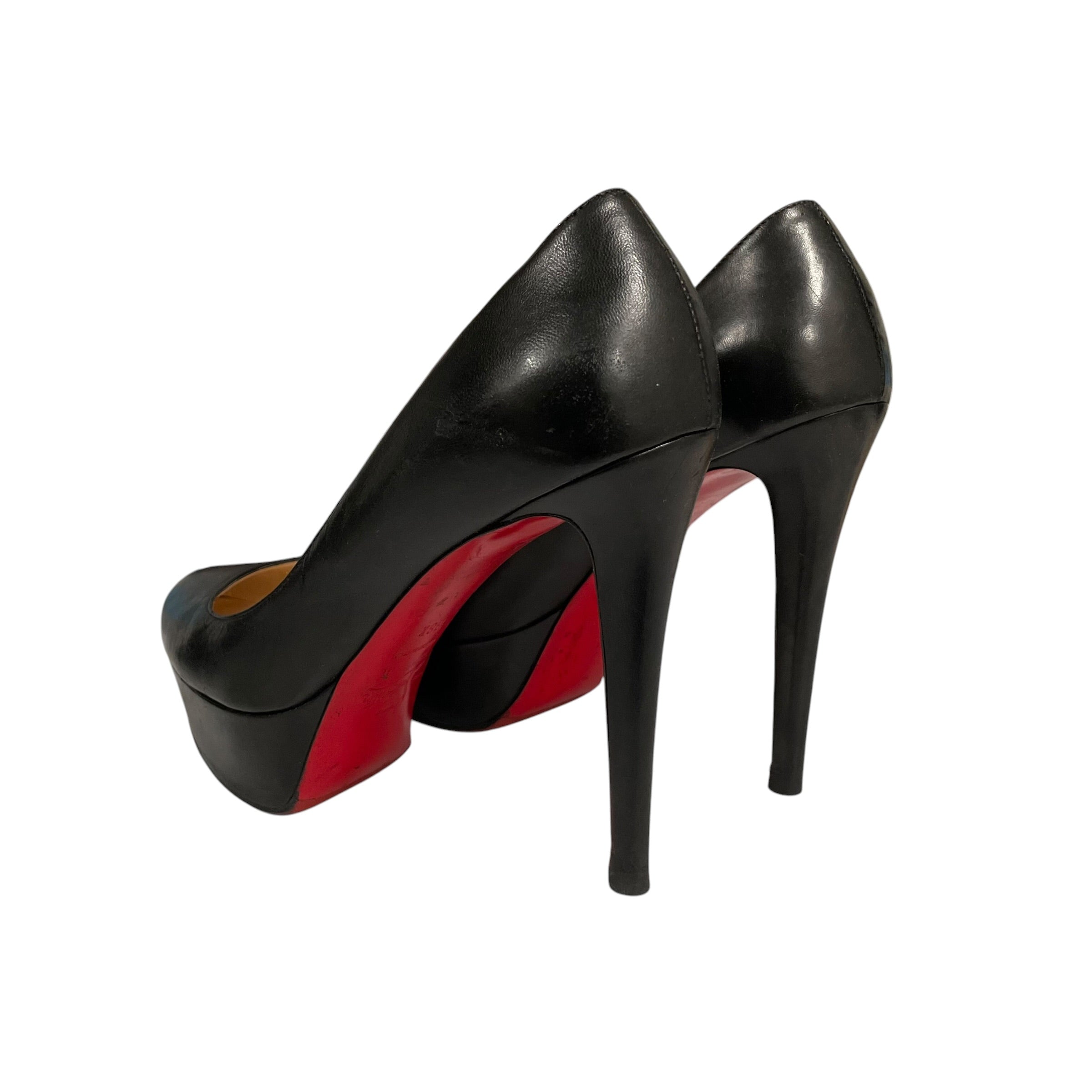 Christian Louboutin/Heels/EU 38.5/Leather/BLK/ view 2