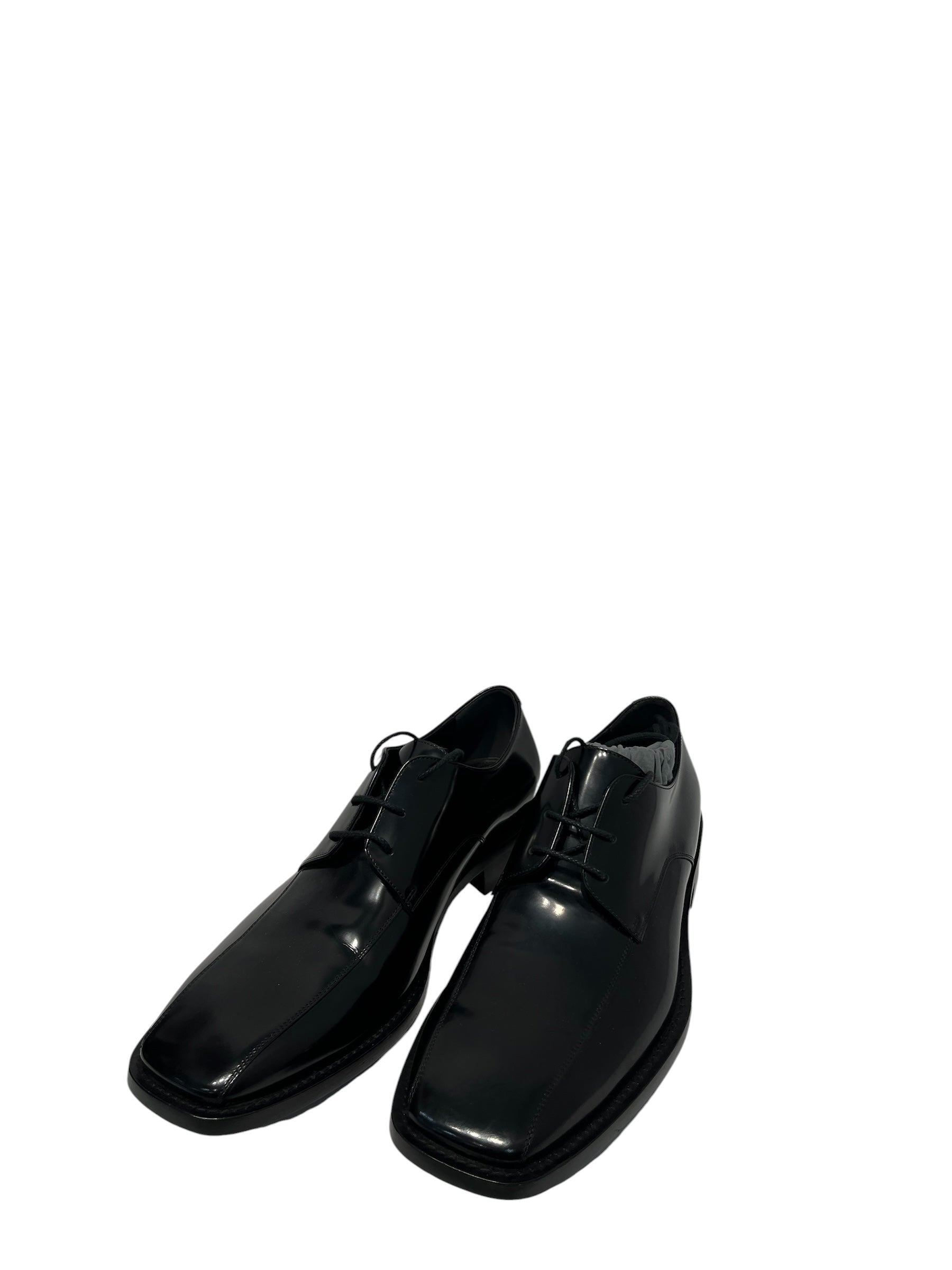 BALENCIAGA/Loafers/EU 44/Leather/BLK/DERBY SQUARE-TOED view 1