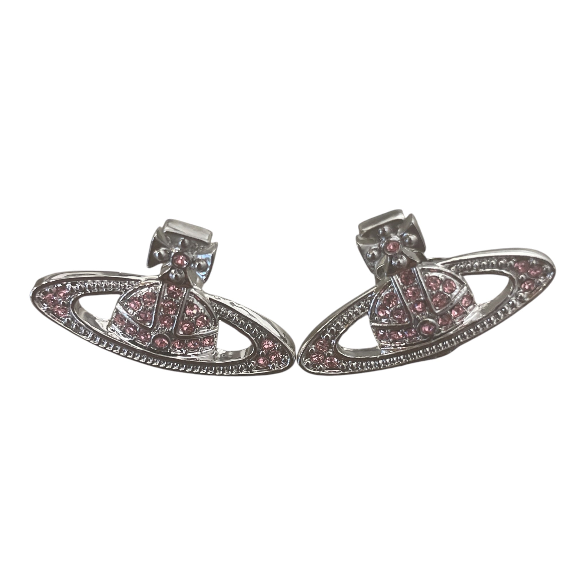 Vivienne Westwood/Earrings/SLV/M's/PINK EARRING view 1