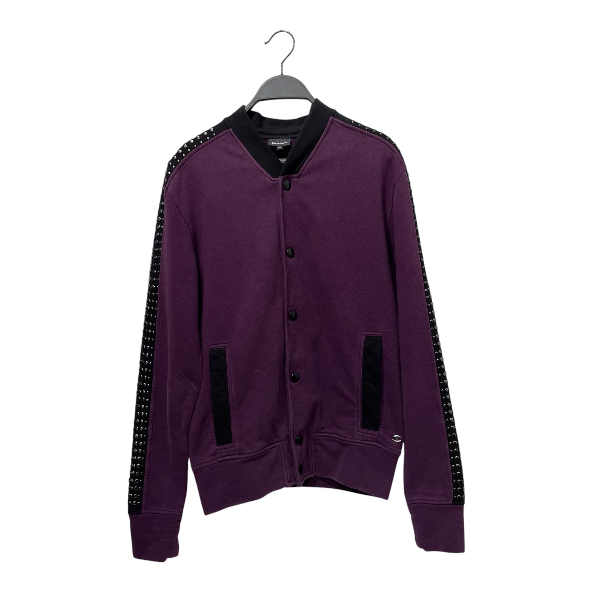 Just cavalli/Jacket/XS/Cotton/PPL/BLACK SHOULDER STRIPE STUDDED view 1