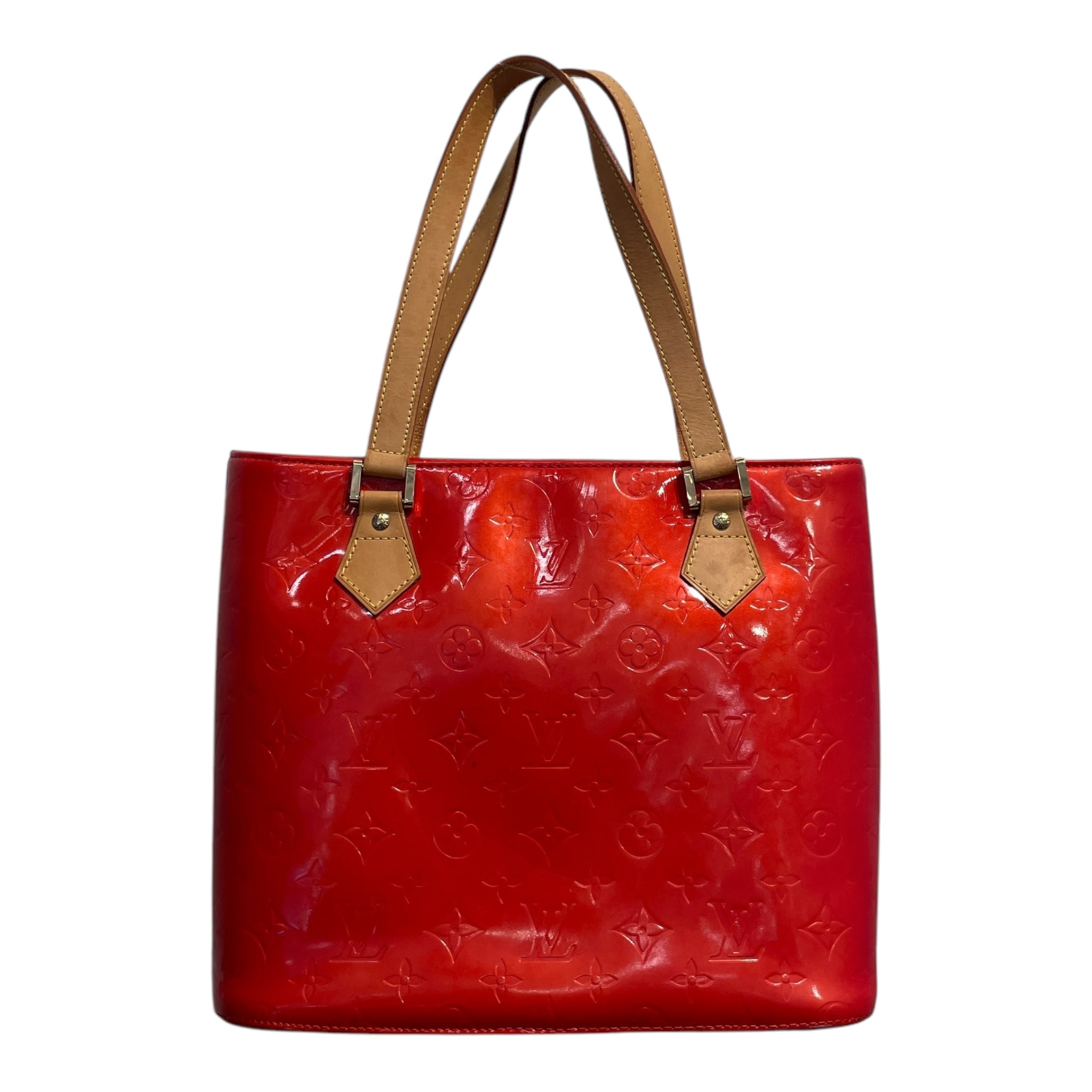 LOUIS VUITTON/Hand Bag/OS/Monogram/Leather/RED/HOUSTON VERNIS view 1