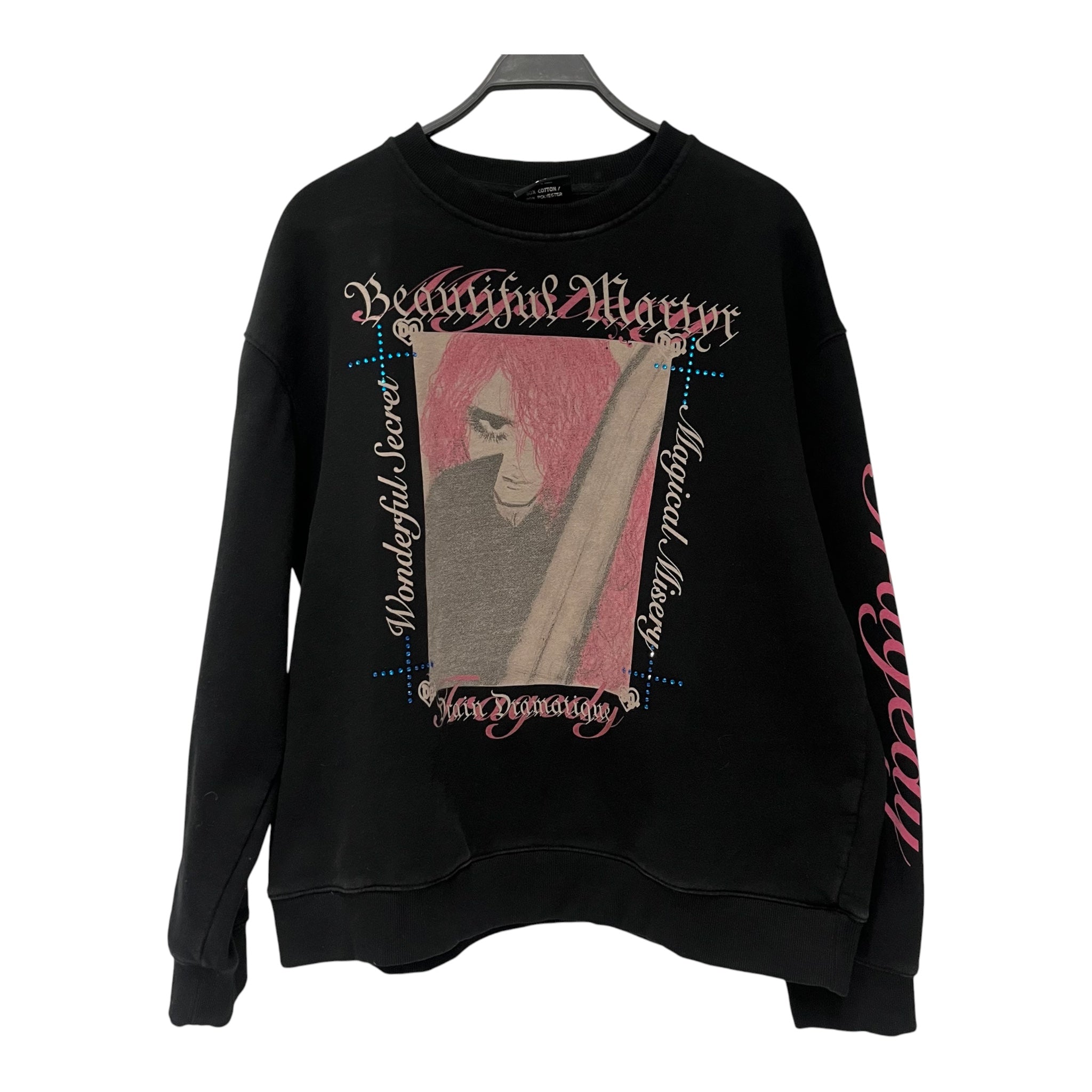 Bladee/Sweatshirt/XXL/Cotton/BLK/beautiful martyr view 1