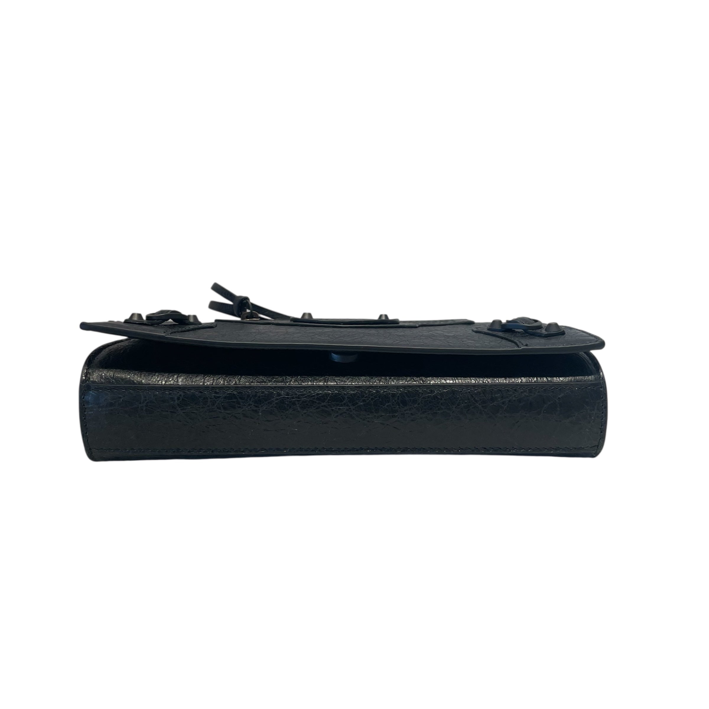 BALENCIAGA/Cross Body Bag/Leather/BLK/LE CITY MINI view 4