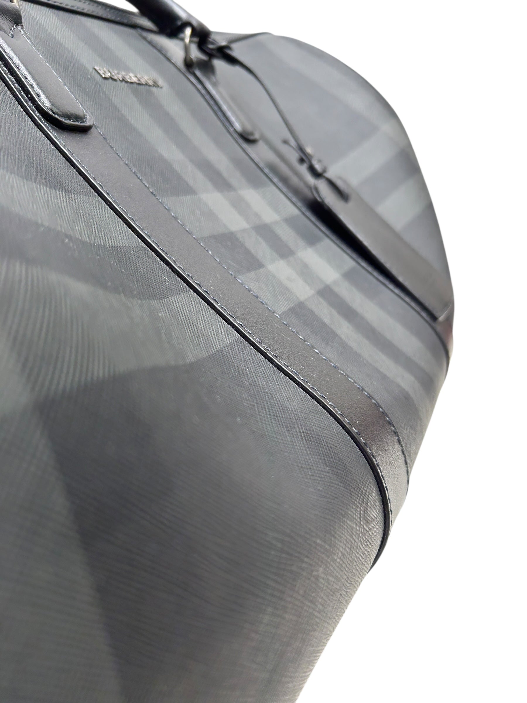 BURBERRY/Luggage/Plaid/Leather/BLK/ view 7