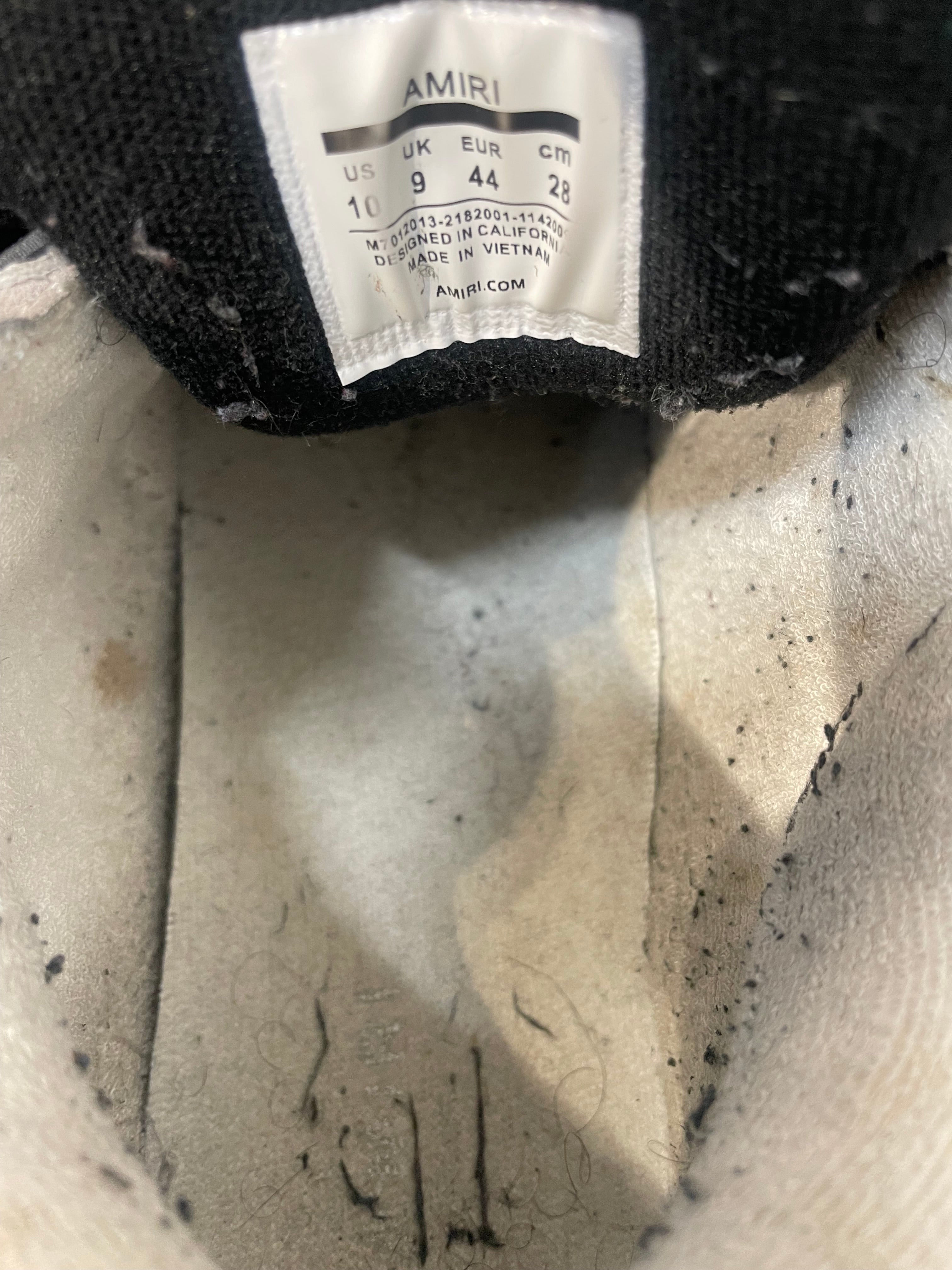 AMIRI/Low-Sneakers/US 10/Cotton/WHT/MA1 view 3