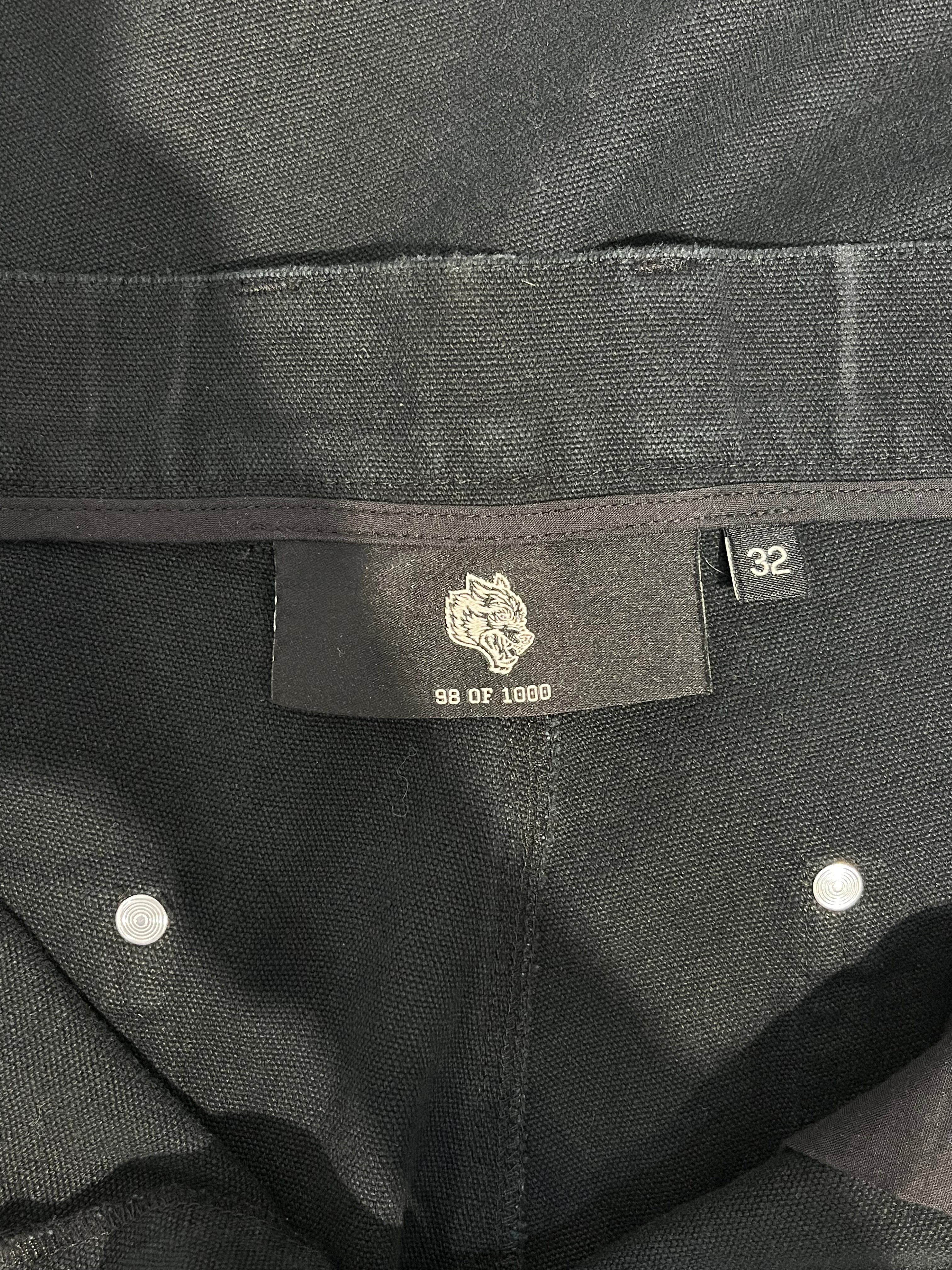 HARLEY DAVIDSON/DARCSPORT/Pants/32/Cotton/BLK/IRON CROSS WOLVES DOUBLE KNEE view 5