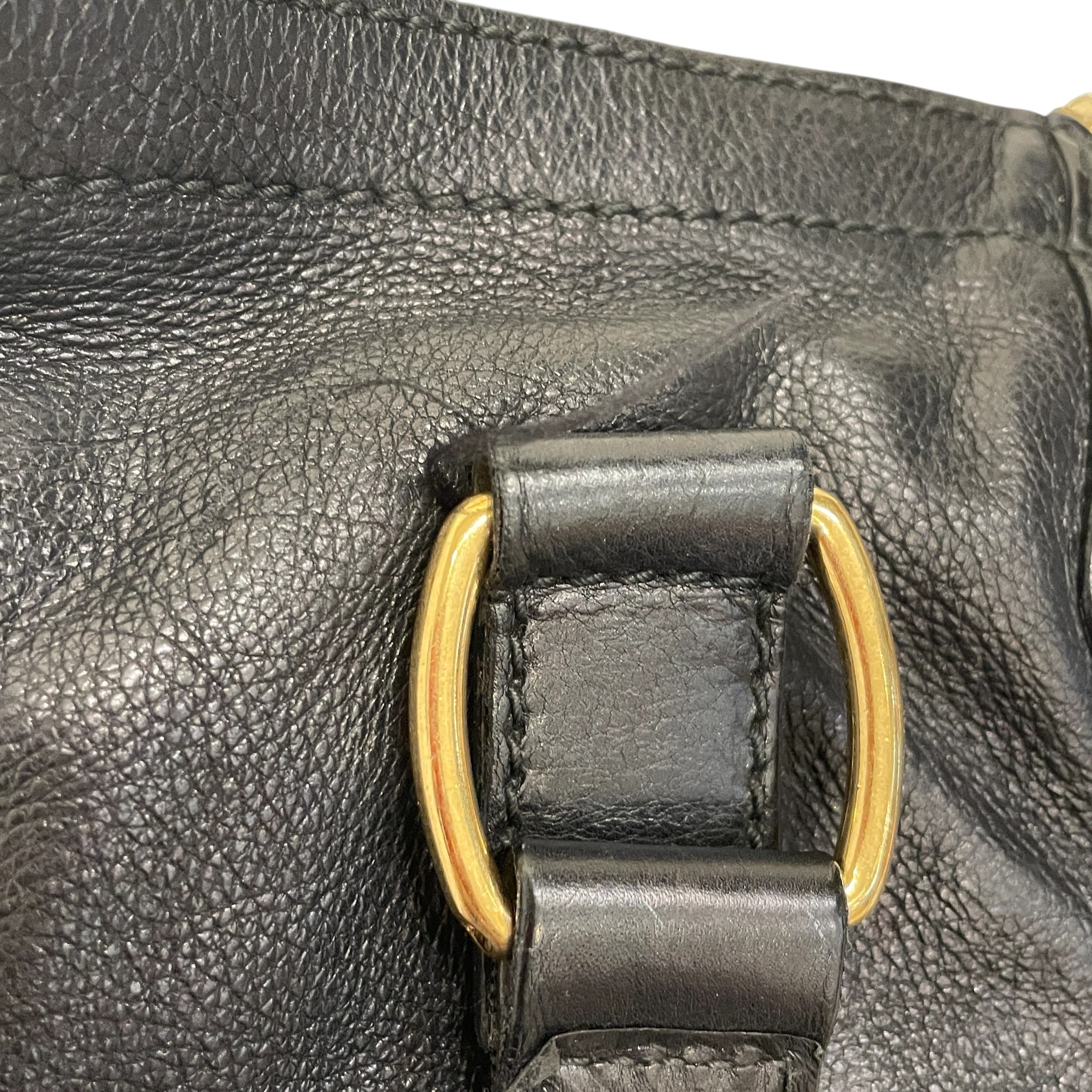 YVES SAINT LAURENT/Tote Bag/Leather/BLK/Downtown Totebag view 7