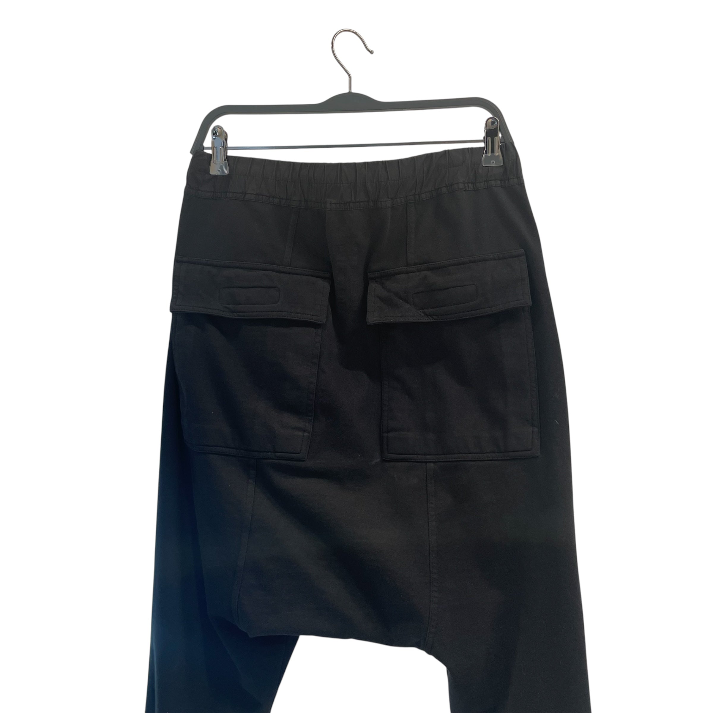Rick Owens/Pants/M/Cotton/BLK/DROP DROTCH DRAWSTRING view 3