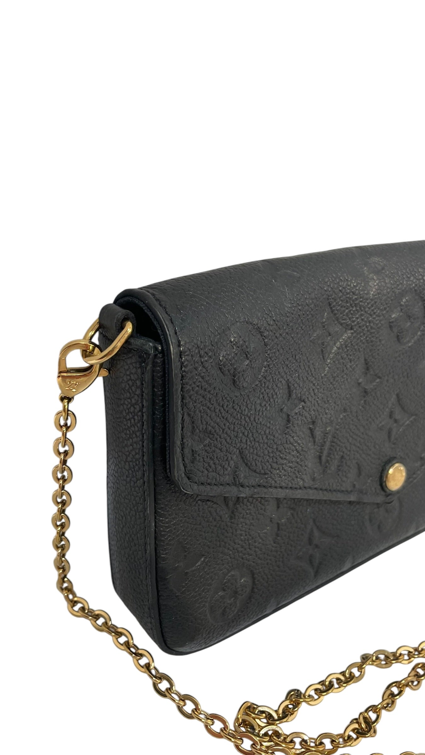 LOUIS VUITTON/Cross Body Bag/Monogram/Leather/BLK/Empreinte Felicie view 6