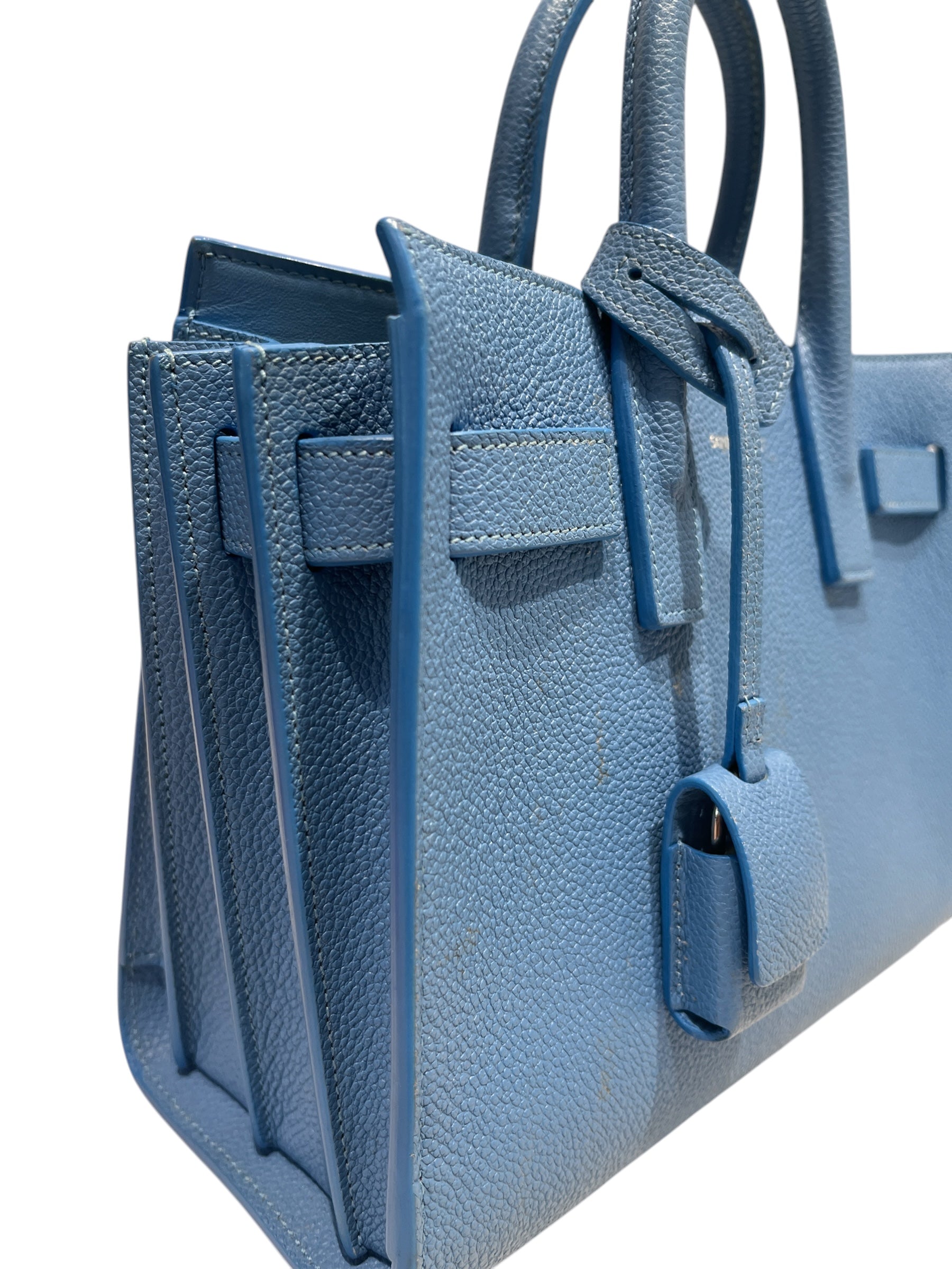 SAINT LAURENT/Hand Bag/Leather/BLU/SAC DE JOUR GRAINED CALFSKIN view 5