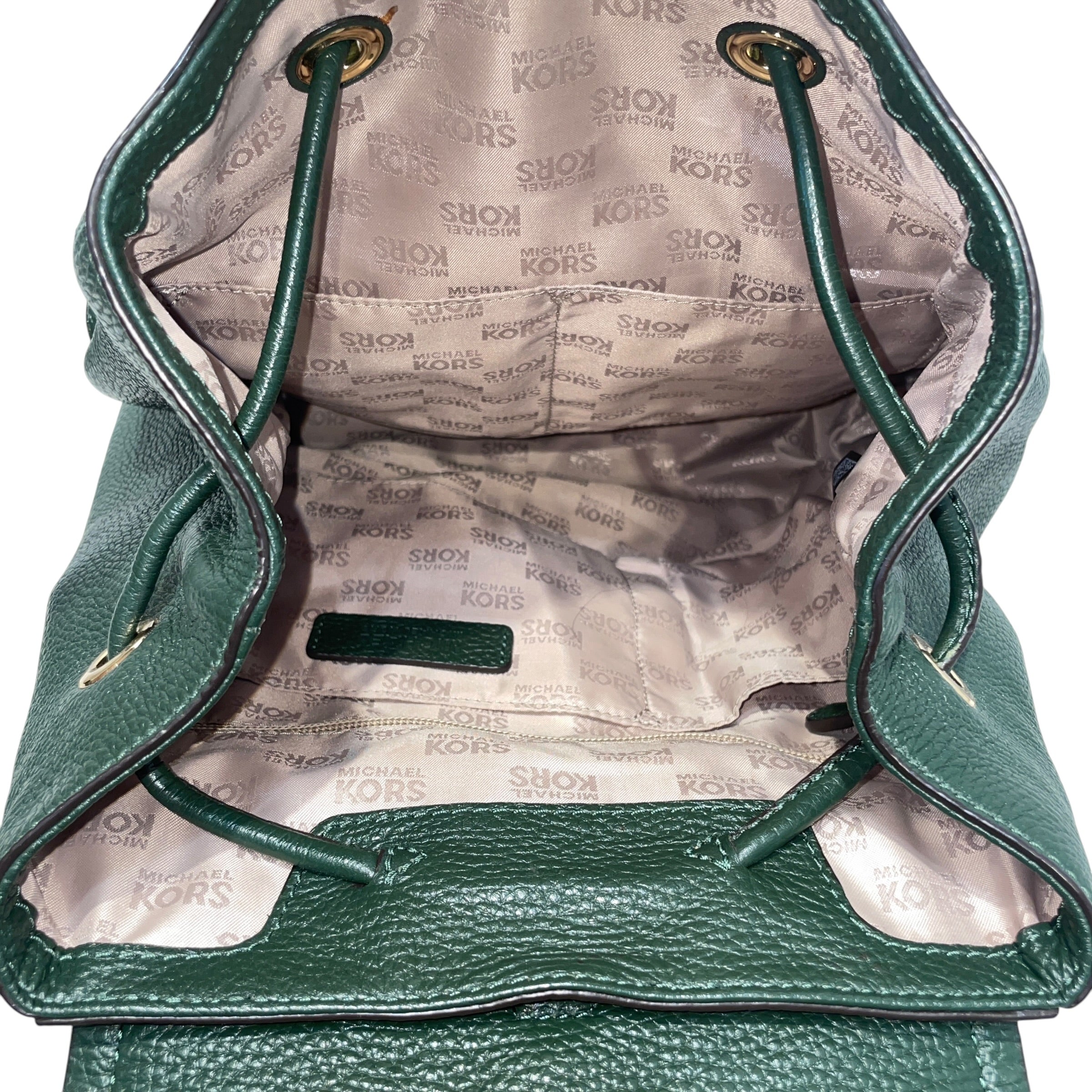 MICHAEL KORS/Backpack/Leather/GRN/Leahter BAckpack view 4