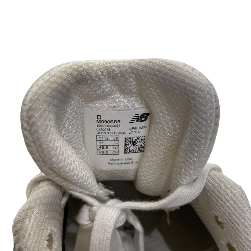 NEW BALANCE/Low-Sneakers/US 11.5/Suede/CRM/990v6