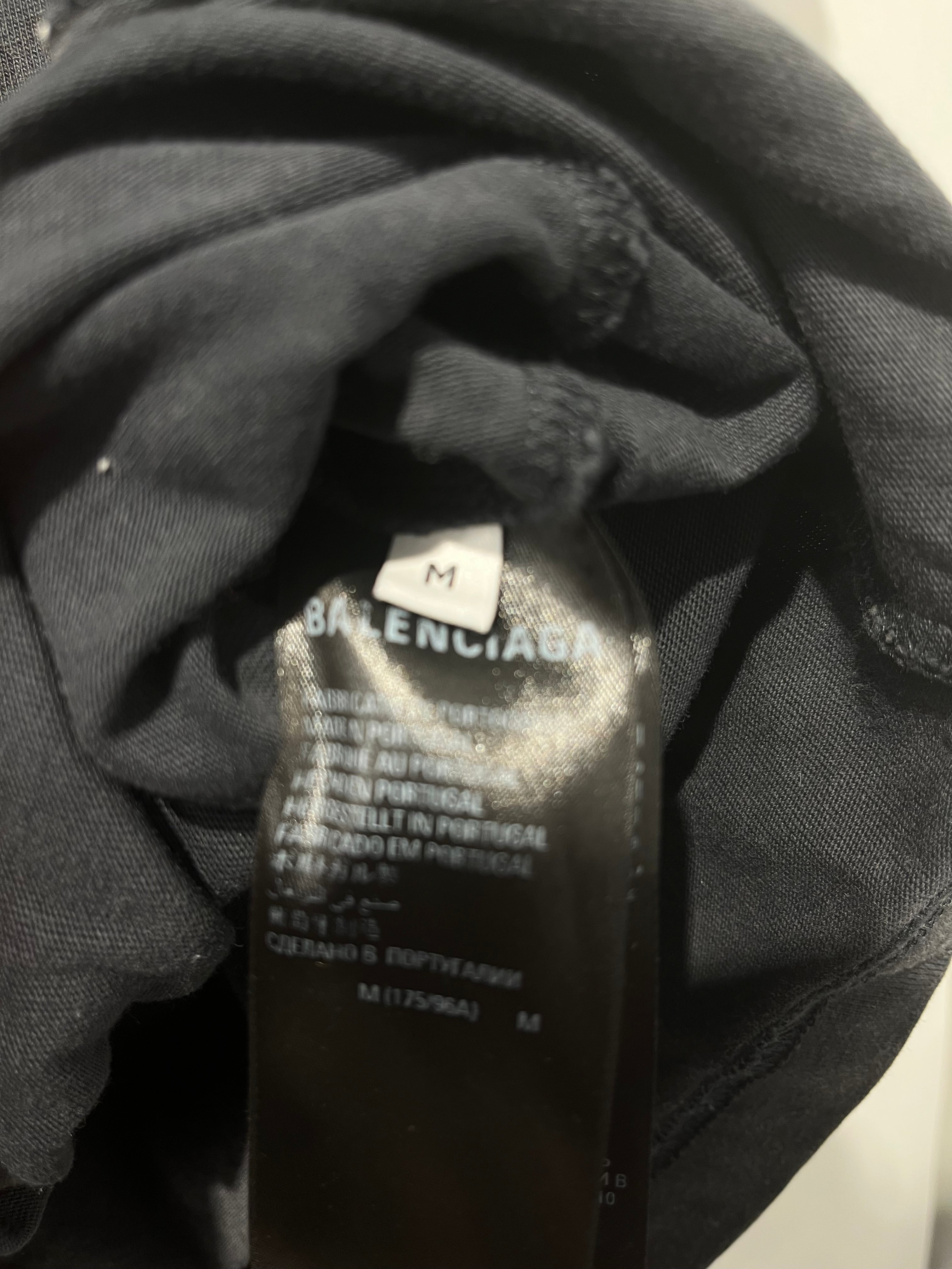 BALENCIAGA/T-Shirt/M/Cotton/BLK/Graphic/XXXL LOGO EMBROIDERED view 4
