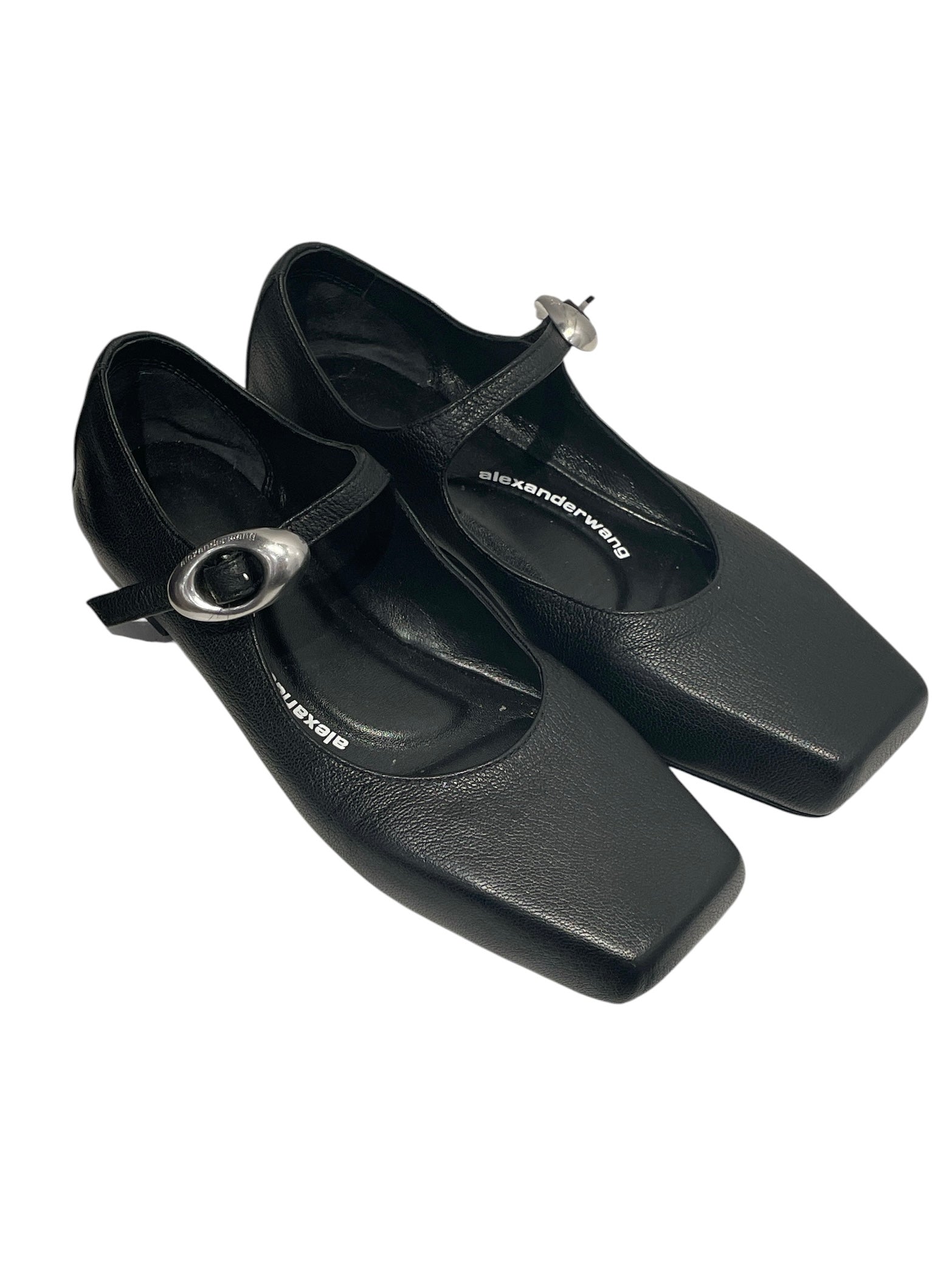 Alexander Wang/Flat Shoes/EU 35/Leather/BLK/square toe billie mary janes view 1