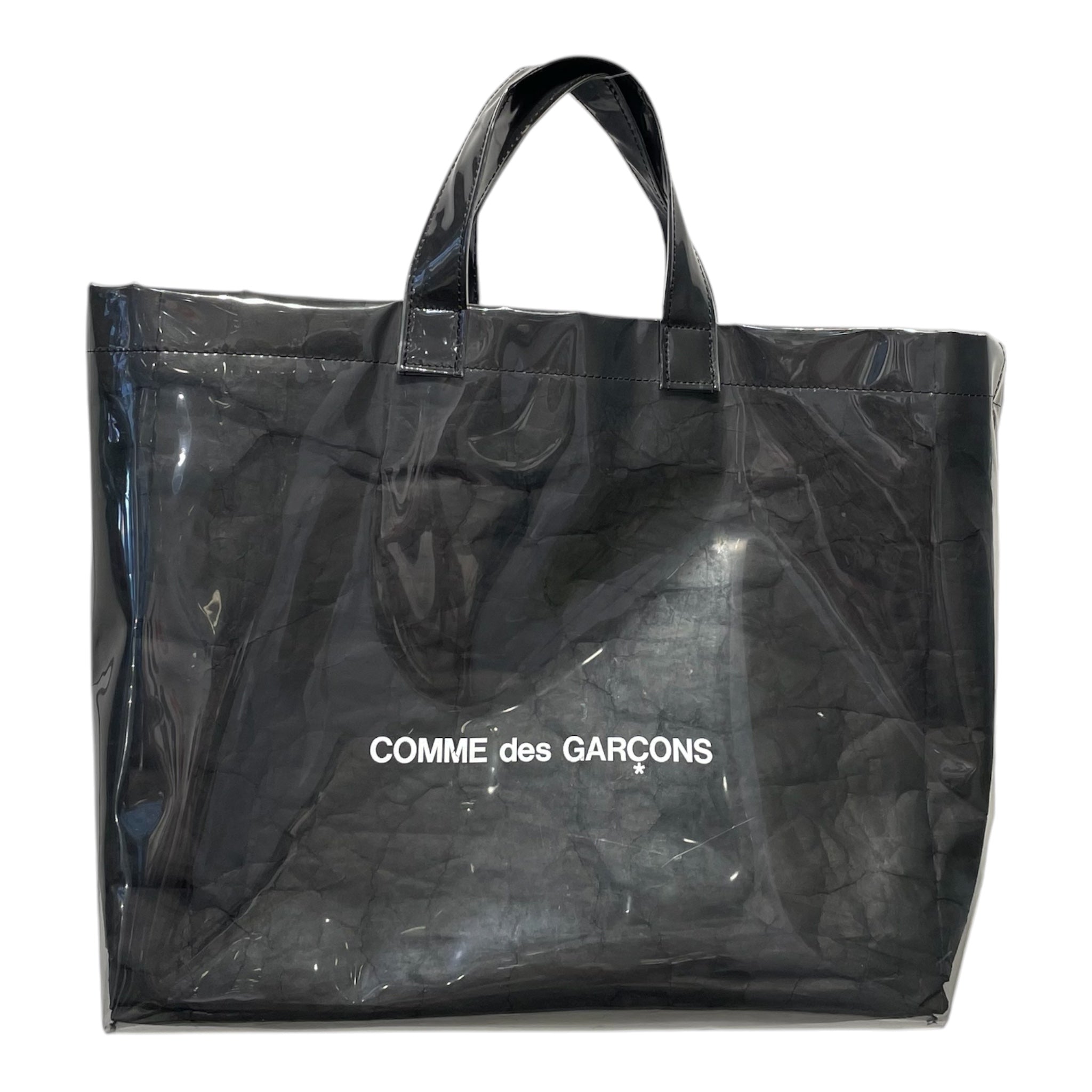 COMME des GARCONS/Tote Bag/Graphic/BLK/PVC BLACK MARKET view 1