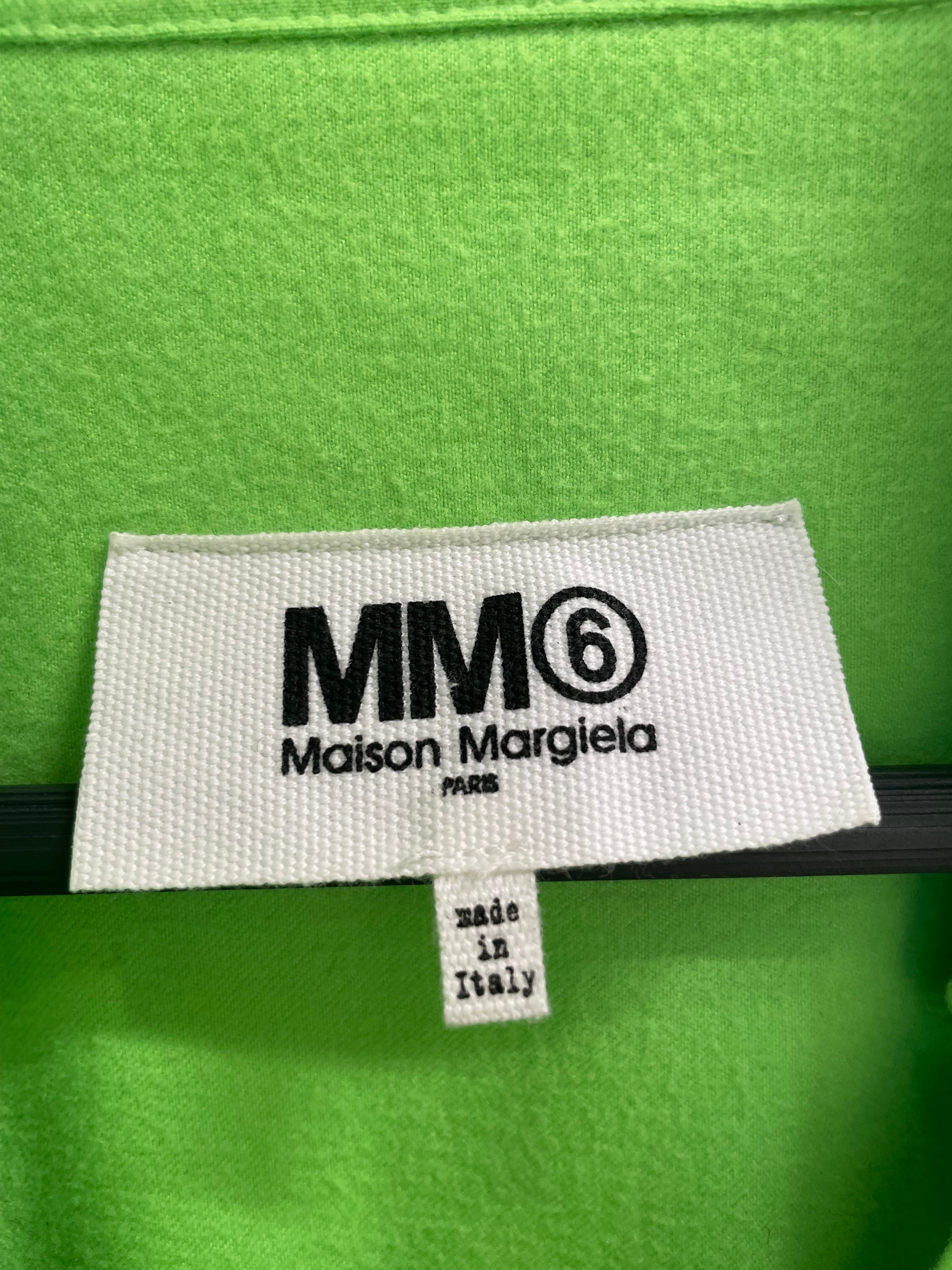 Maison Margiela/Blouse/6/Cotton/GRN/NEON GREEN BUTTON UP view 3