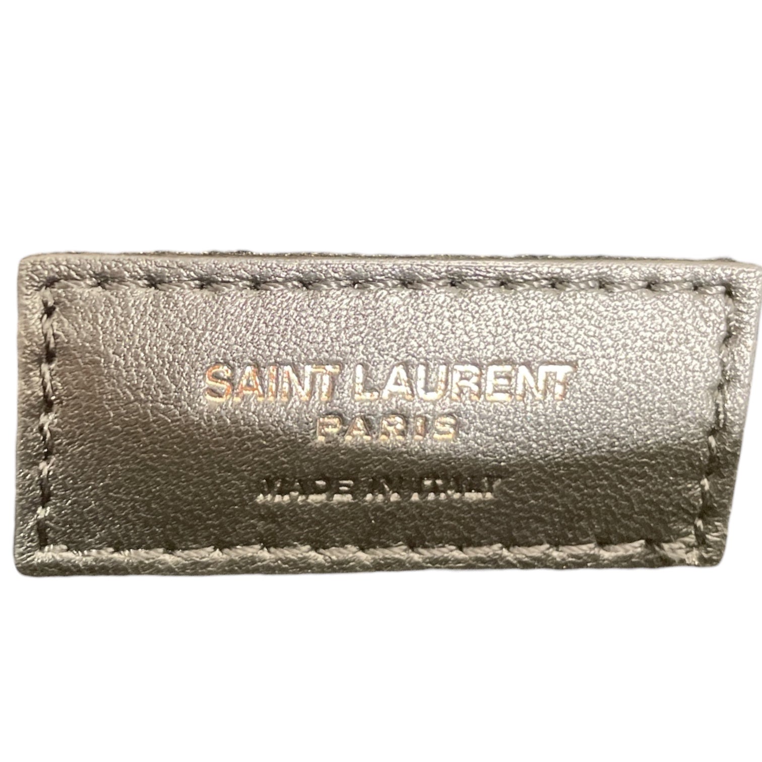 SAINT LAURENT/Clutch Bag/Leather/BLK/bracelet w chain link view 3