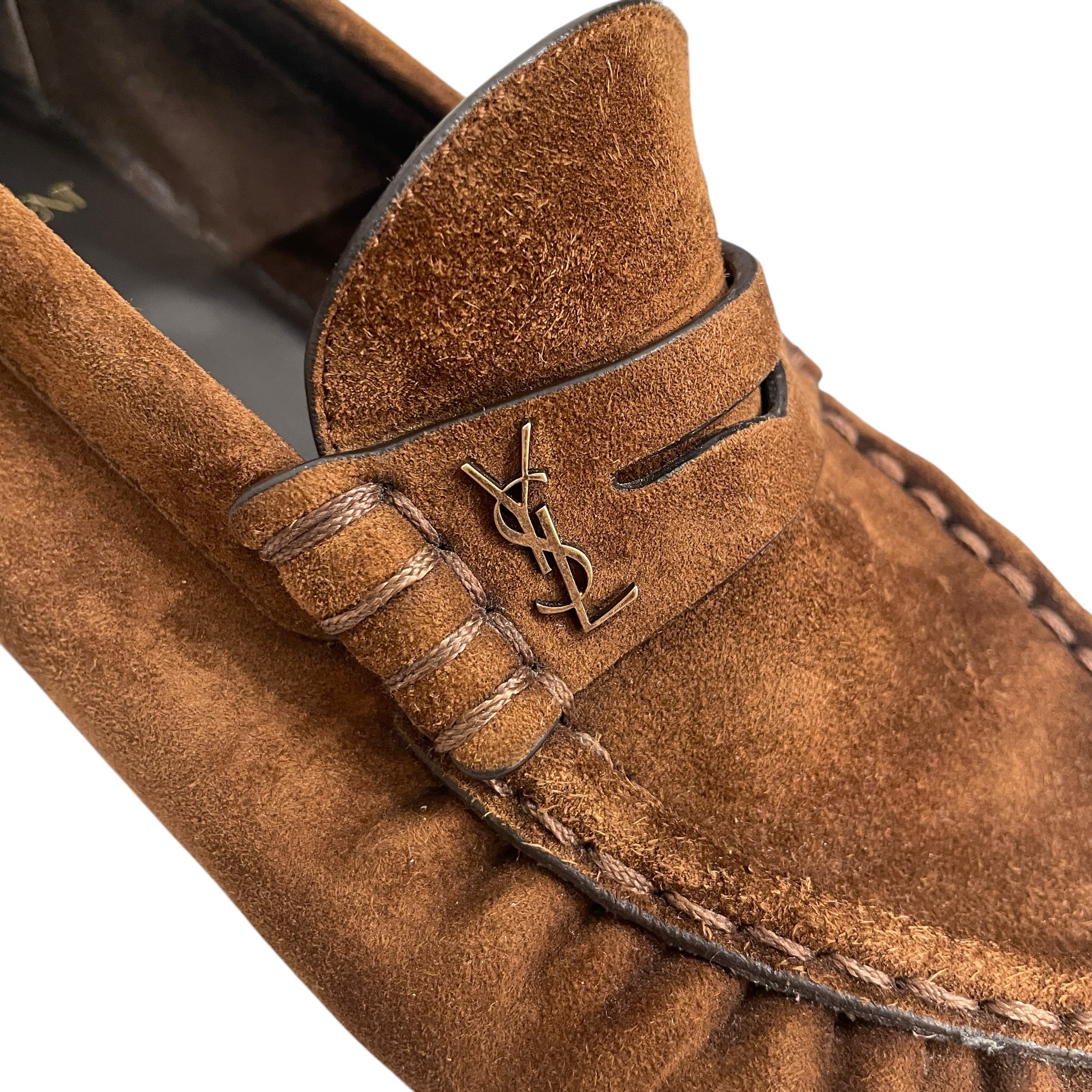 YVES SAINT LAURENT/Loafers/US 6.5/Suede/BRW/ view 5