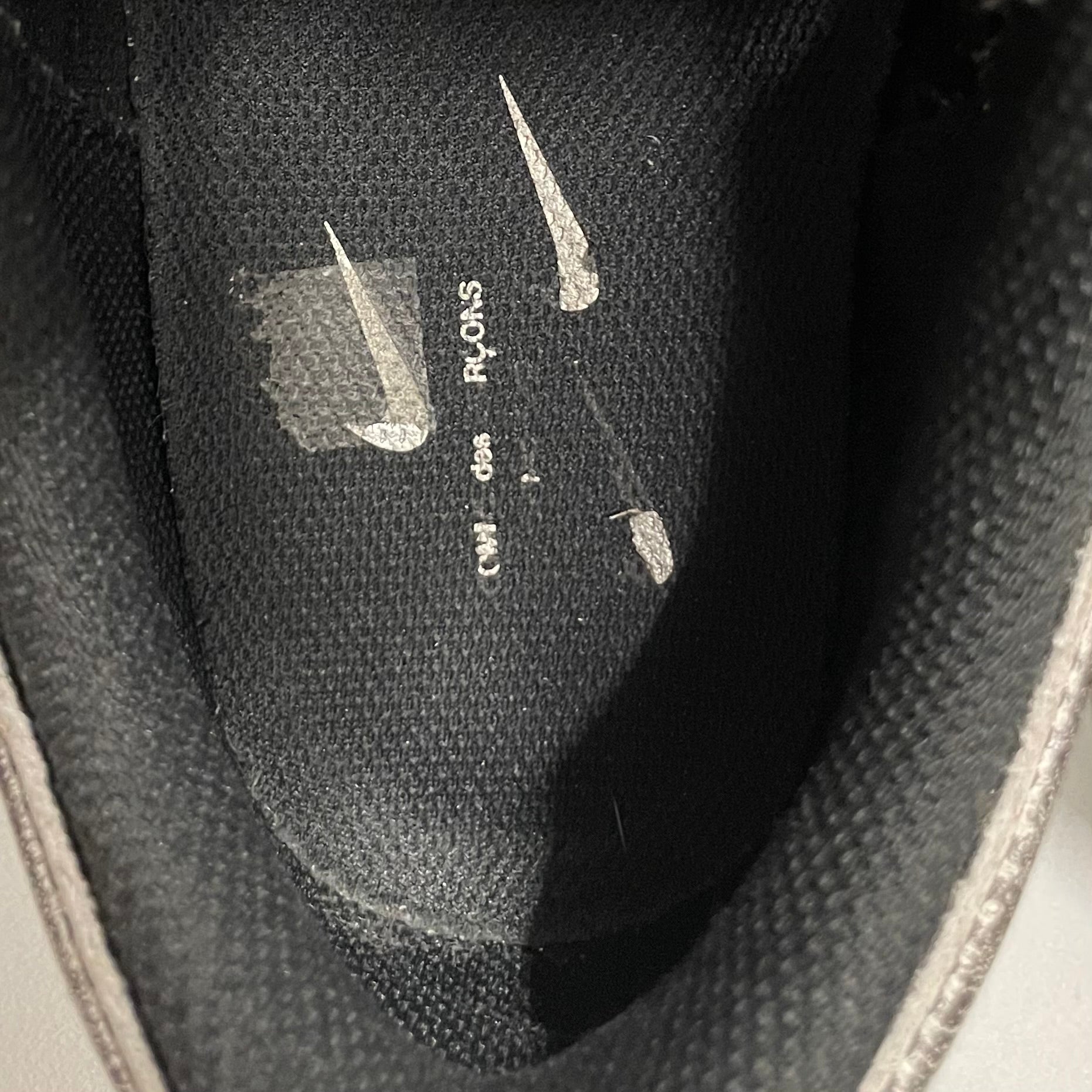 NIKE/COMME des GARCONS/Low-Sneakers/US 9.5/Cotton/GRY/DX6932-002 view 3