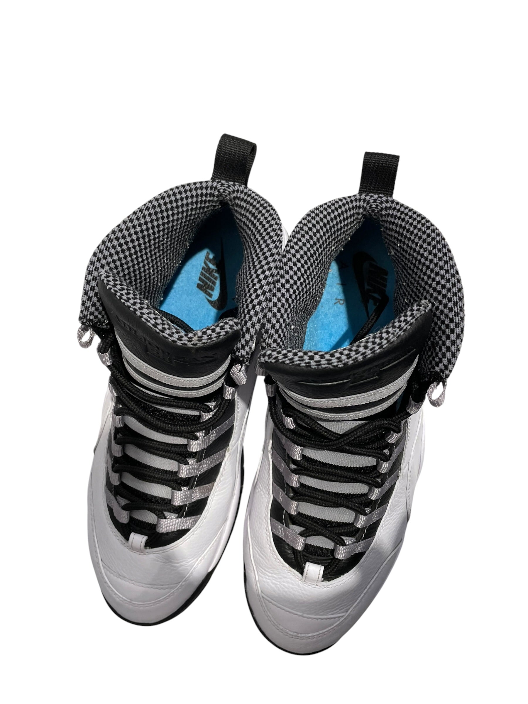 NIKE/Hi-Sneakers/US 11/Leather/WHT/Jordan 10 "Steel" view 3