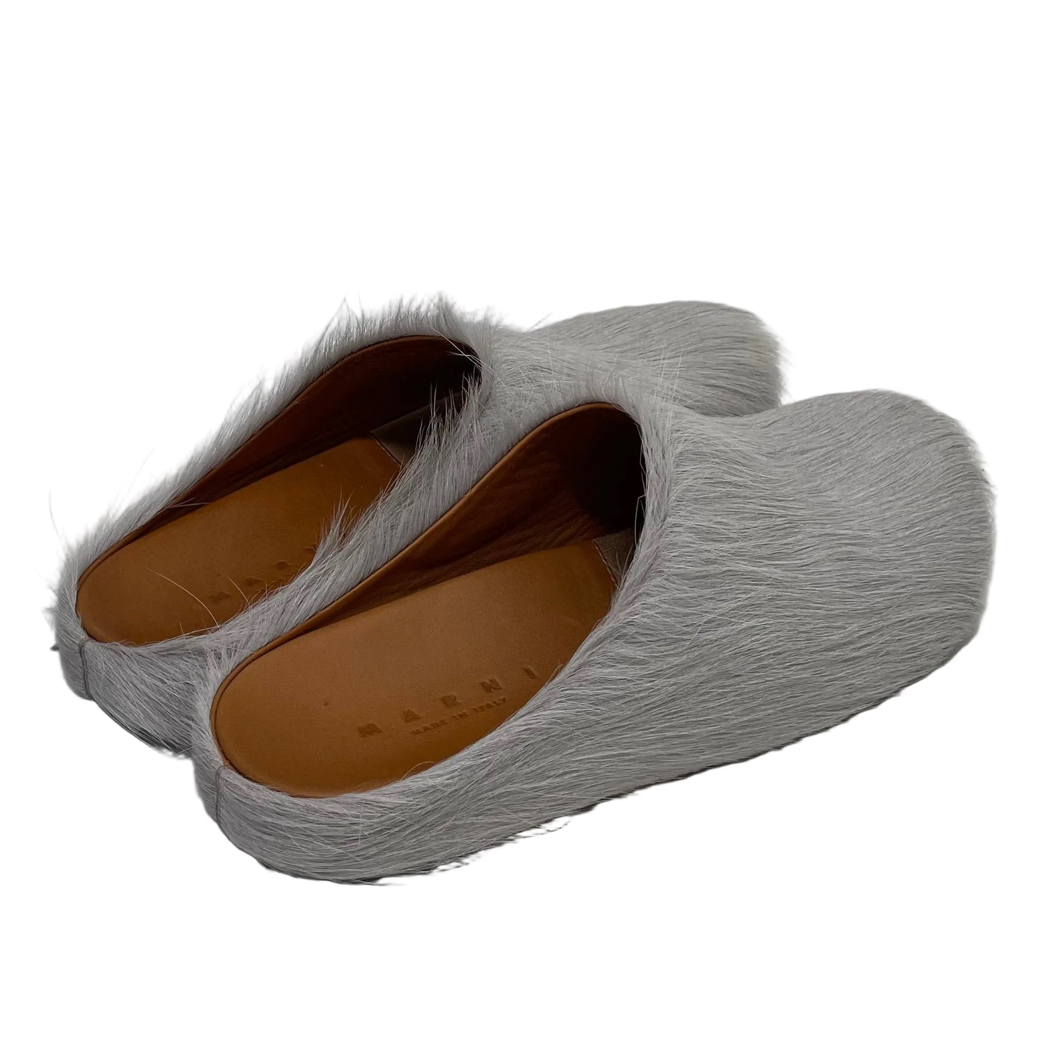 MARNI/Shoes/EU 38/Fake Fur/GRY/FUSSBELT SABOT MULES view 3
