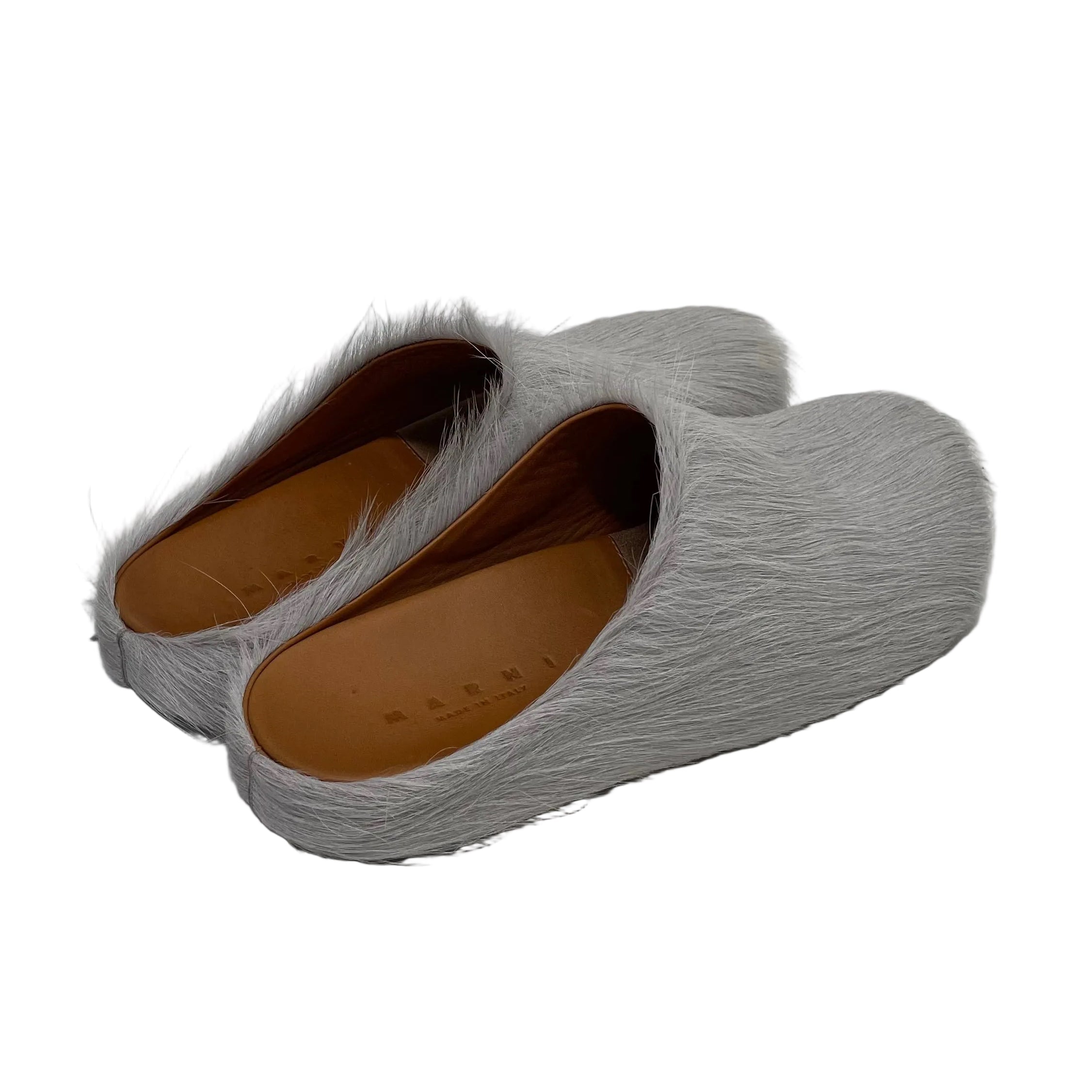 MARNI/Shoes/EU 38/Fake Fur/GRY/FUSSBELT SABOT MULES view 5