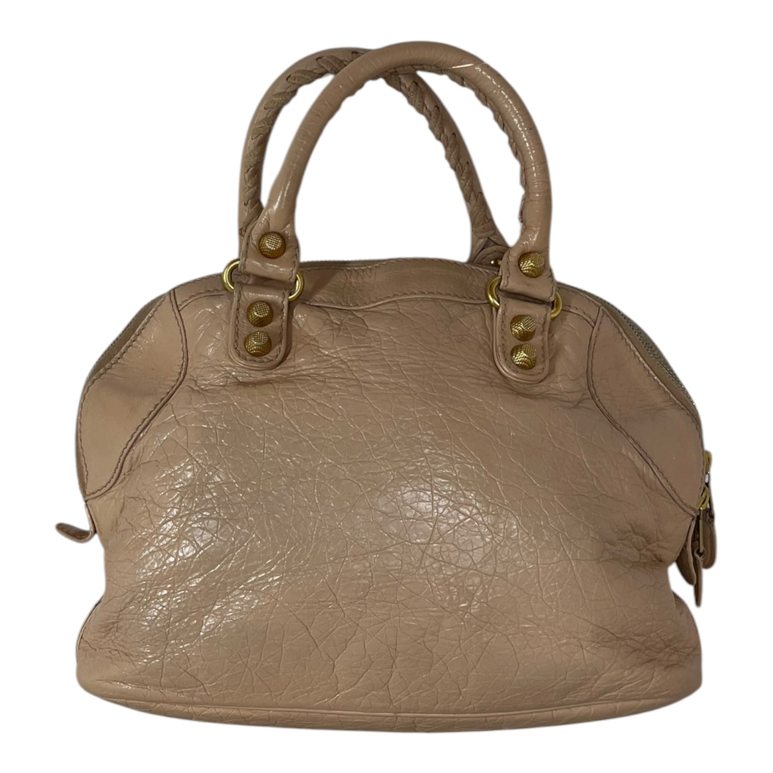BALENCIAGA/Hand Bag/Leather/PNK/MINI CITY BAG W/ GOLD HARDWARE view 2