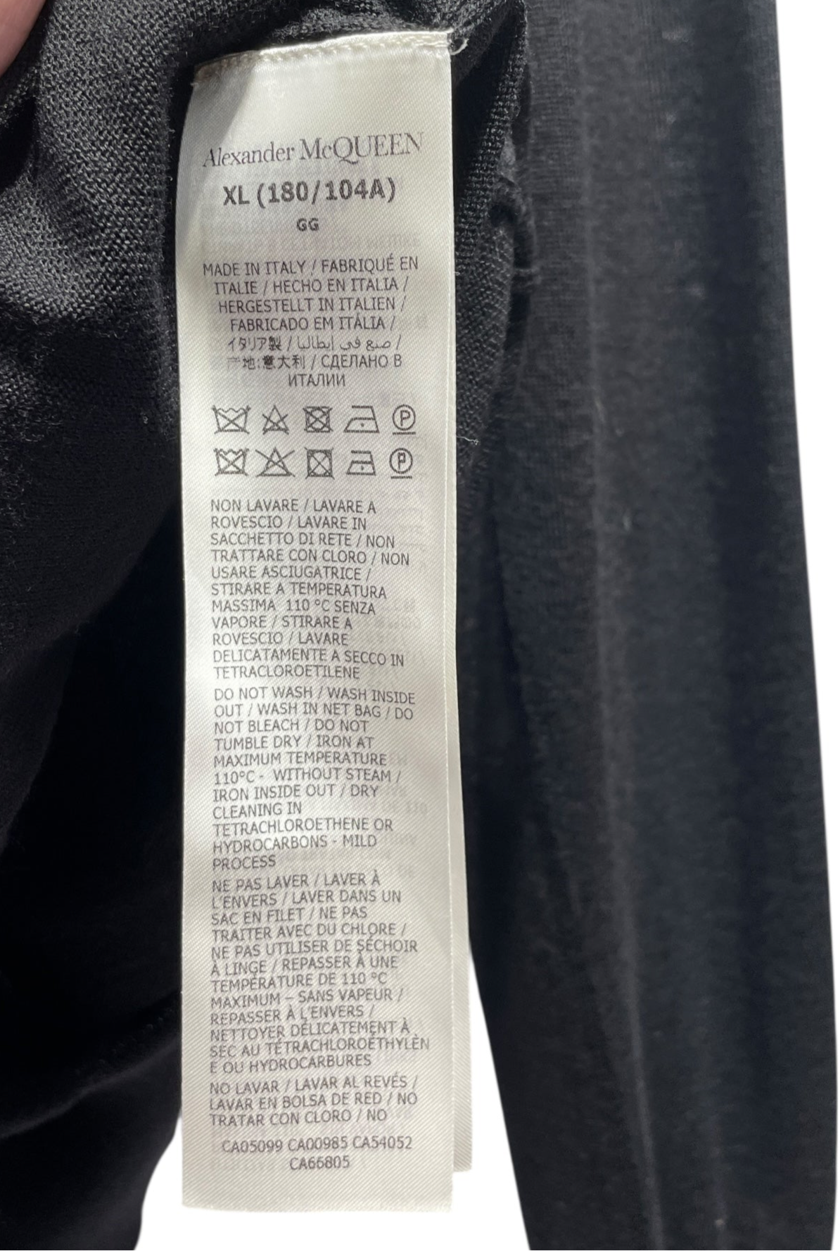Alexander McQueen/Sweater/L/Cotton/BLK/ view 3