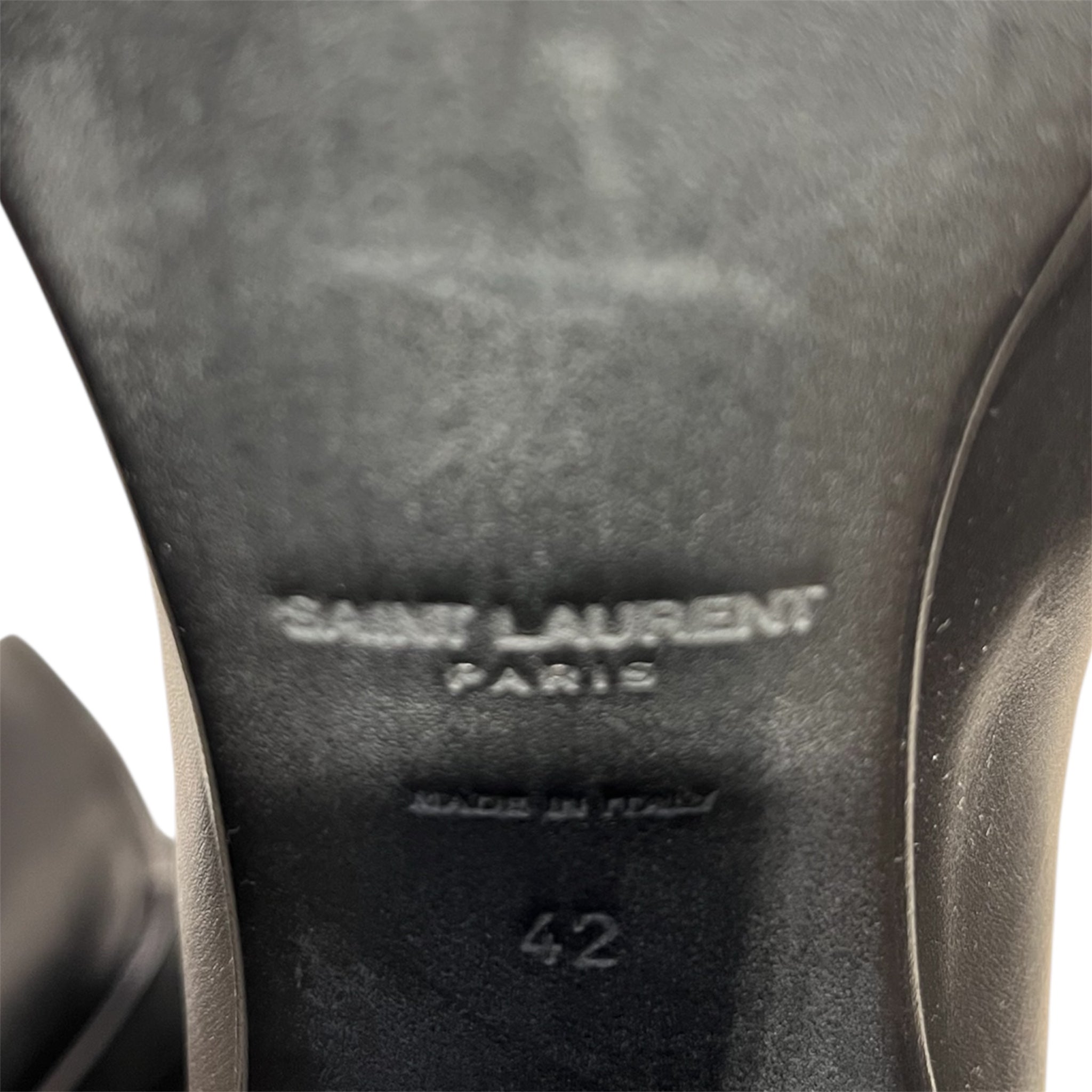 SAINT LAURENT/Long Boots/EU 42/Leather/BLK/673861 view 4