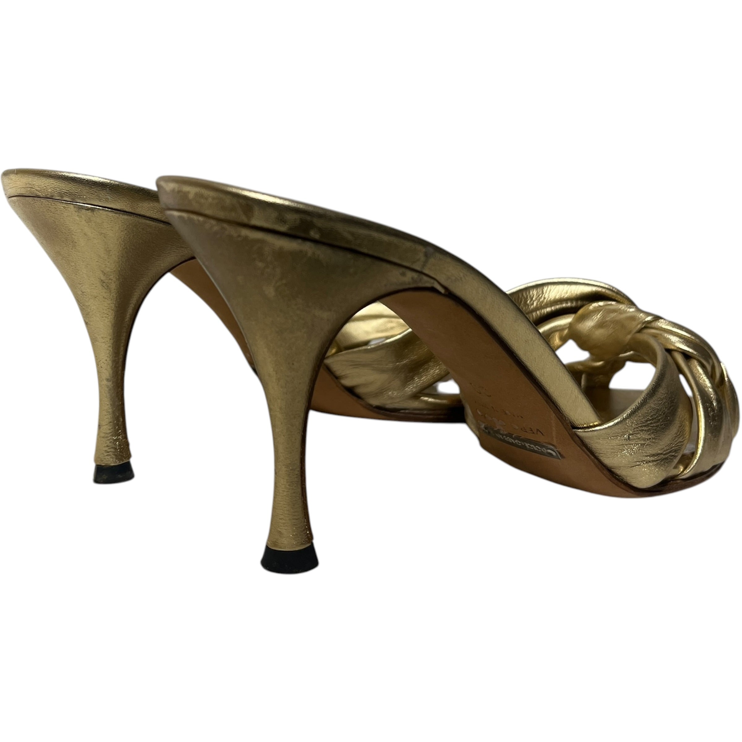 DOLCE&GABBANA/Heels/EU 39/GLD/KNOTTED TWISTS view 2