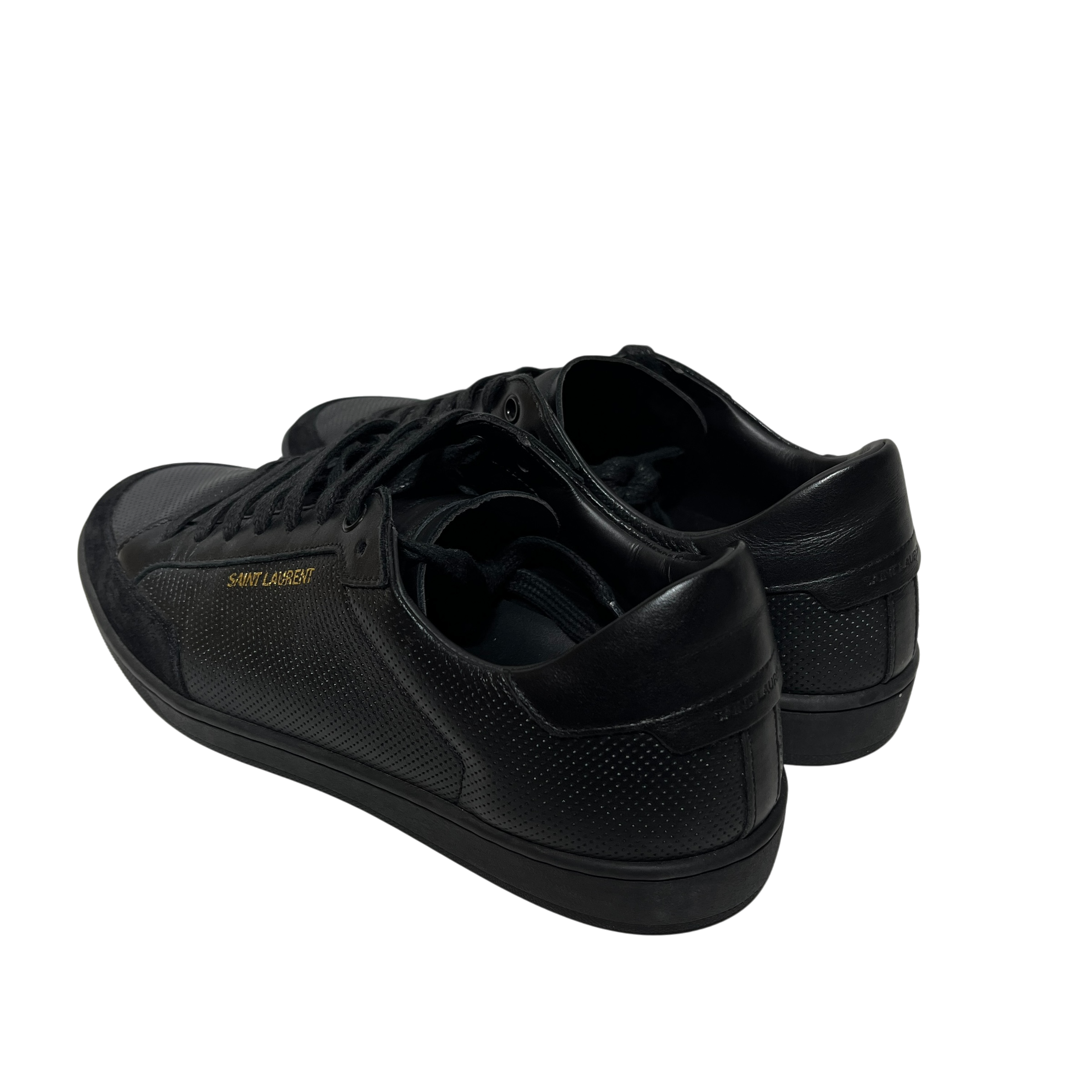SAINT LAURENT/Low-Sneakers/US 9/Leather/BLK/LEATHER SNEAKER view 2