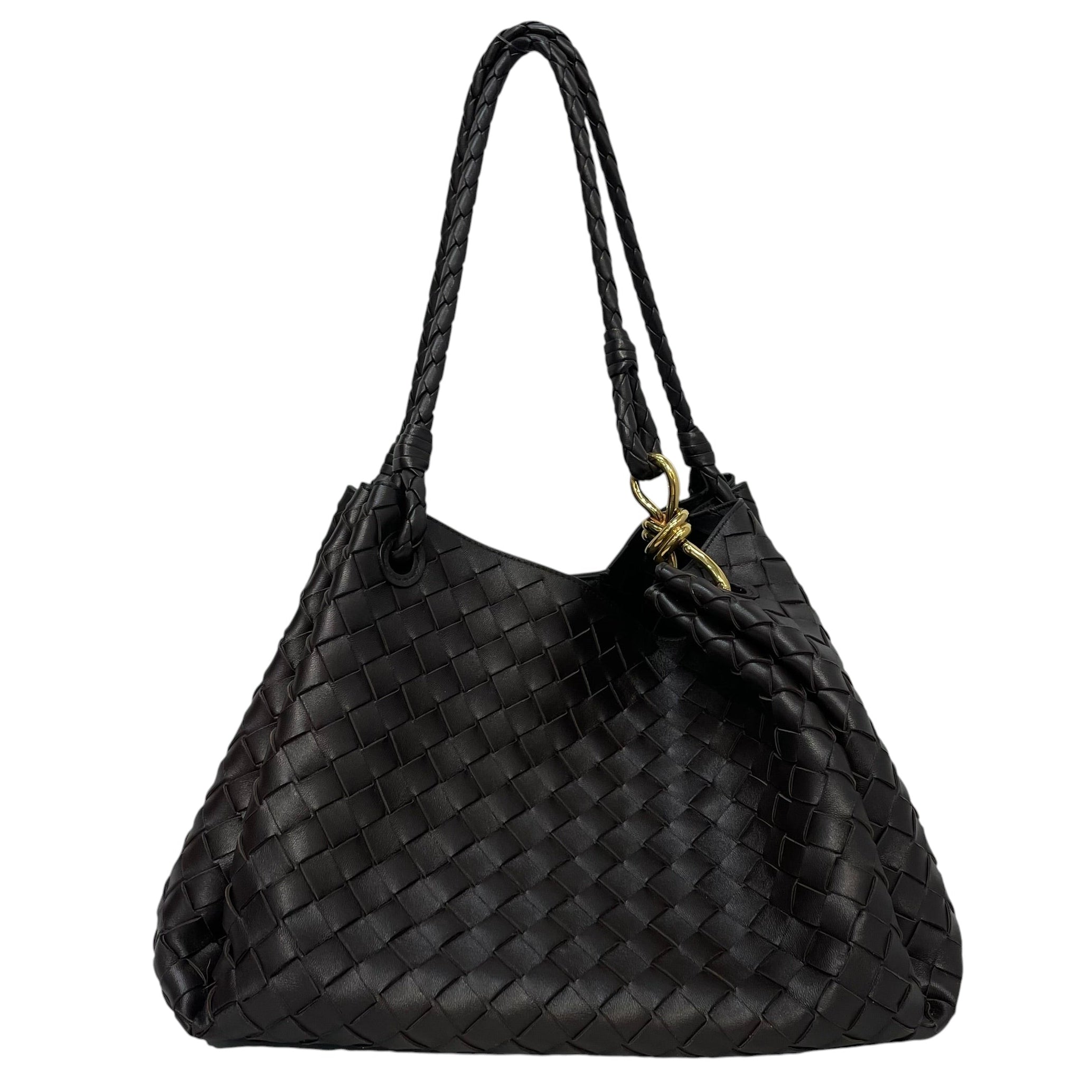 BOTTEGA VENETA/Tote Bag/Leather/BRW/parachute knot view 1