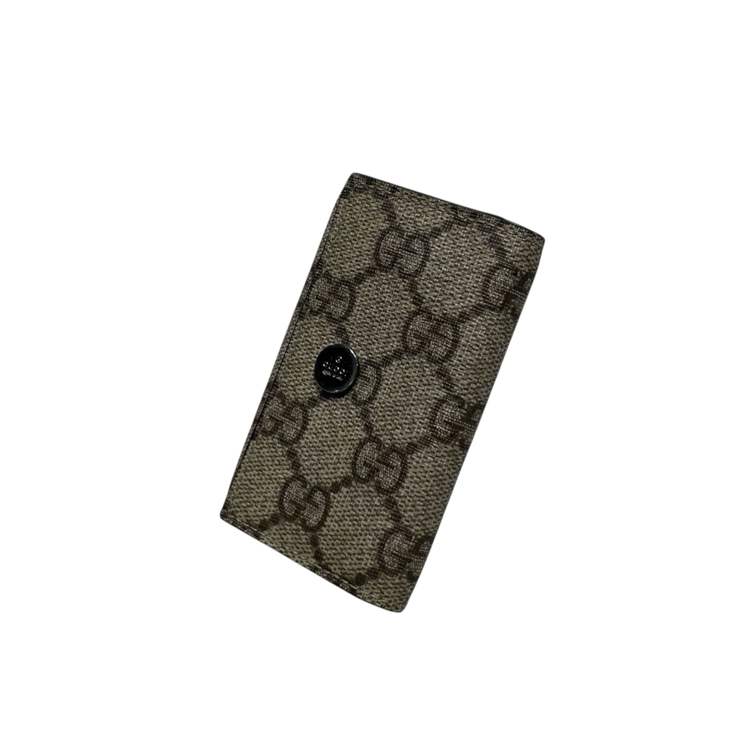 GUCCI/Key Holder/Monogram/Leather/KHK/Key Case Keychain view 1