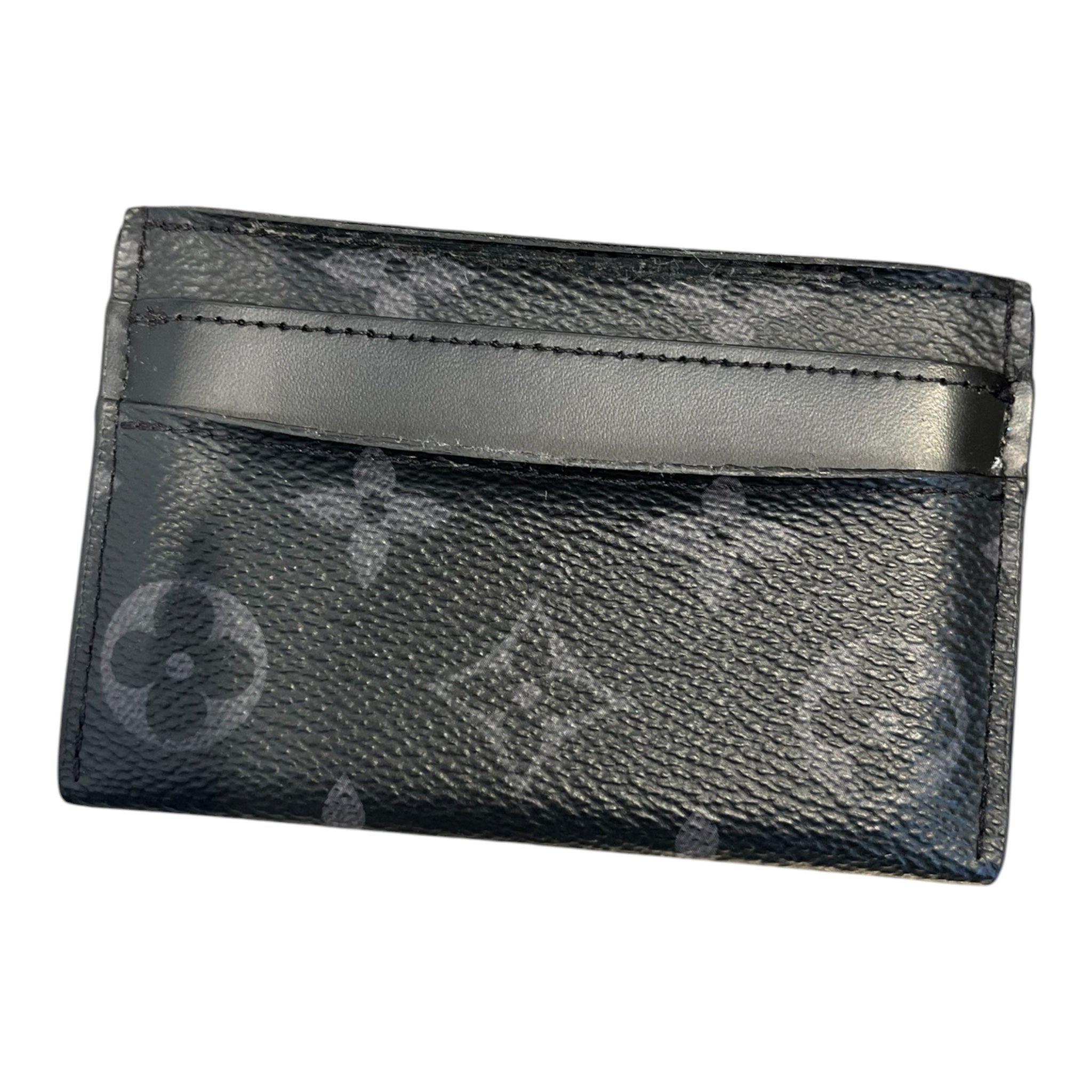 LOUIS VUITTON/Wallet/Monogram/Leather/BLK/M's/Card Holder view 1