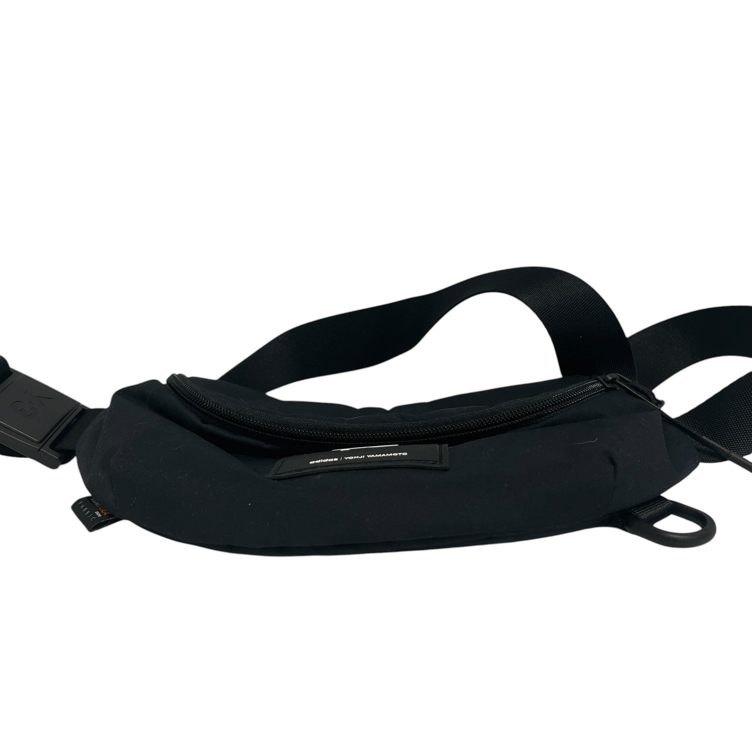 Y-3/Fanny Pack/Graphic/Nylon/BLK/rubber patch view 3