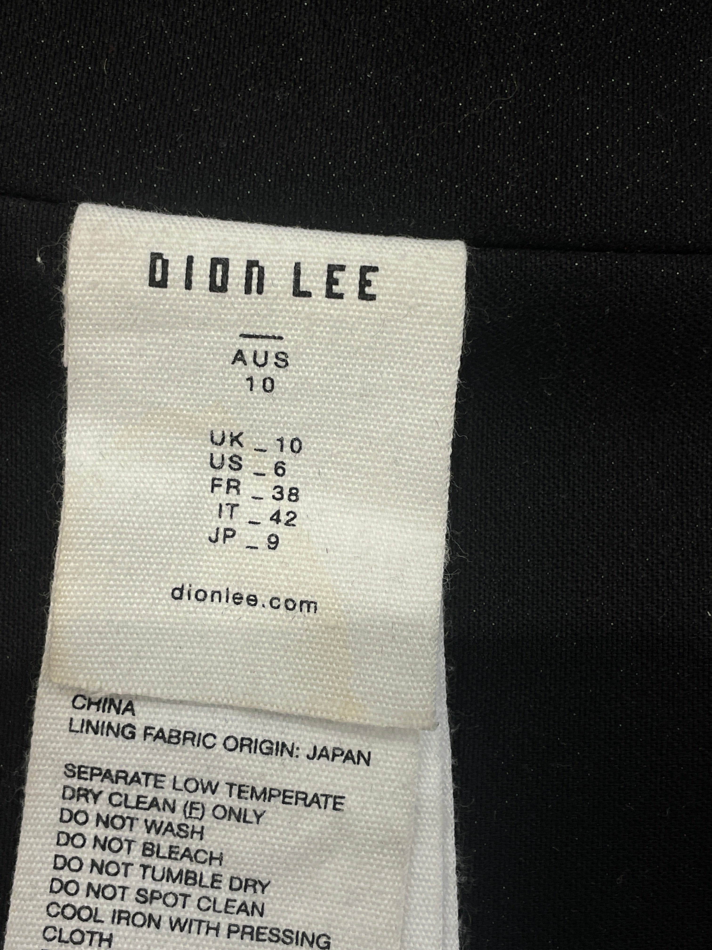 DION LEE/SL Blouse/6/Cotton/BLK/BONED CORSET view 6
