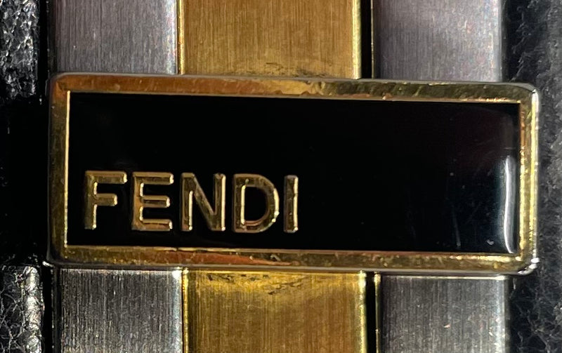 FENDI/Hand Bag[PO]/BLK/Leather/Plain/8BN210/