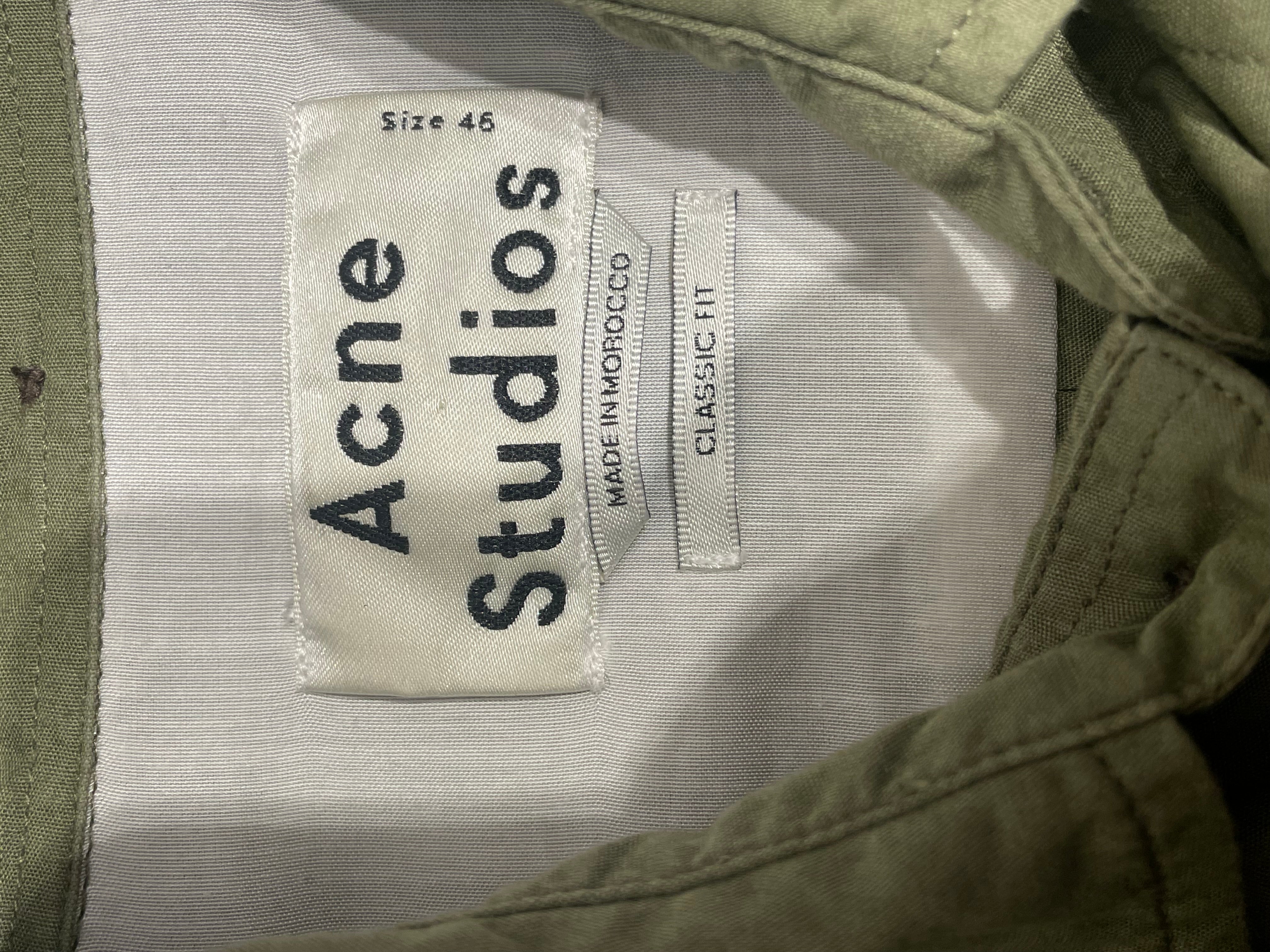 Acne Studios/LS Shirt/46/Cotton/GRN/ view 3