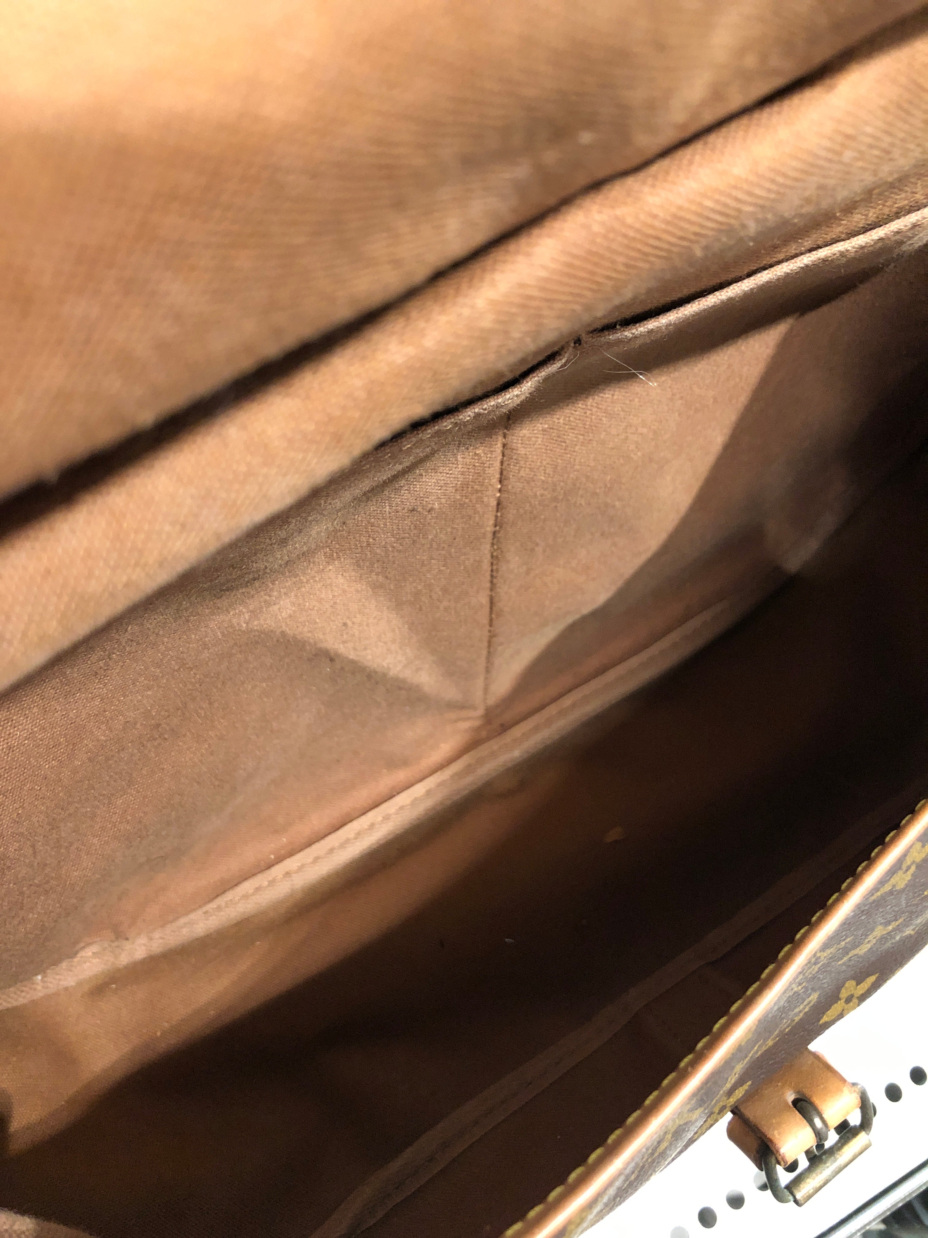 LOUIS VUITTON/Cross Body Bag/Monogram/Leather/BRW/MONOGRAM SAMUR 35 view 4